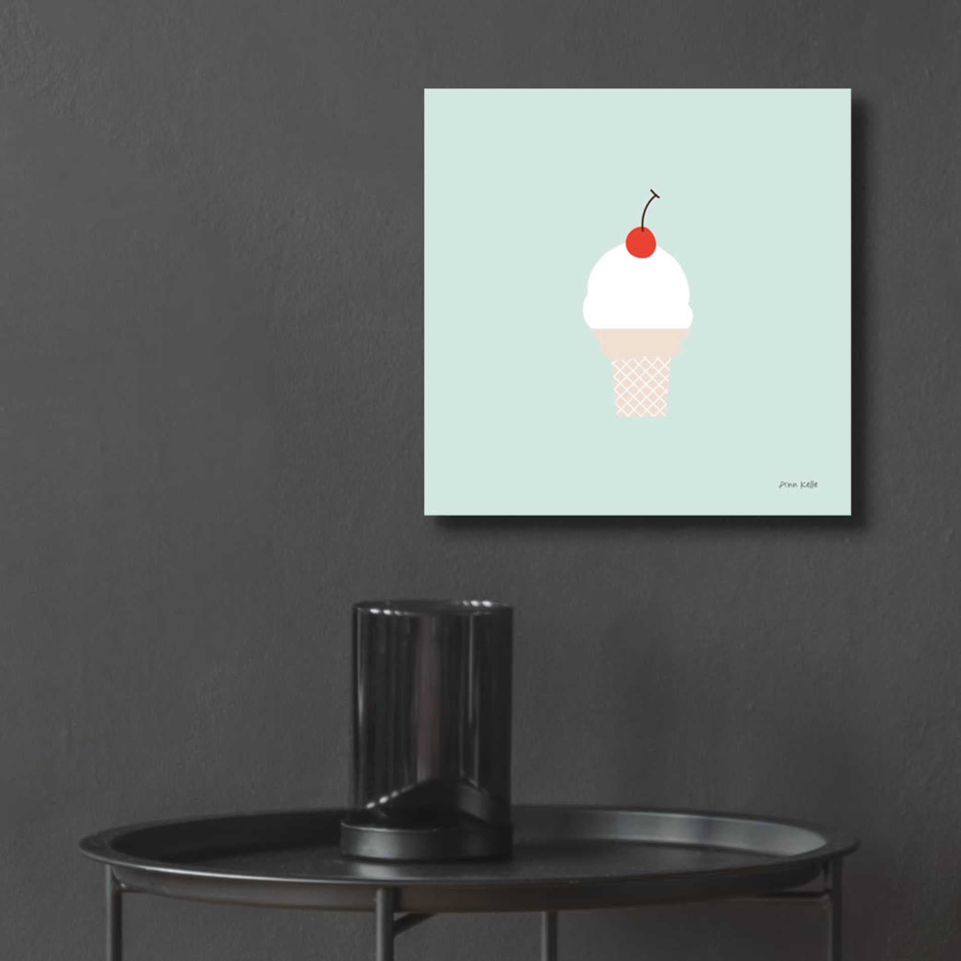 Epic Art 'Ice Cream Cone II' by Ann Kelle Designs, Acrylic Glass Wall Art,12x12