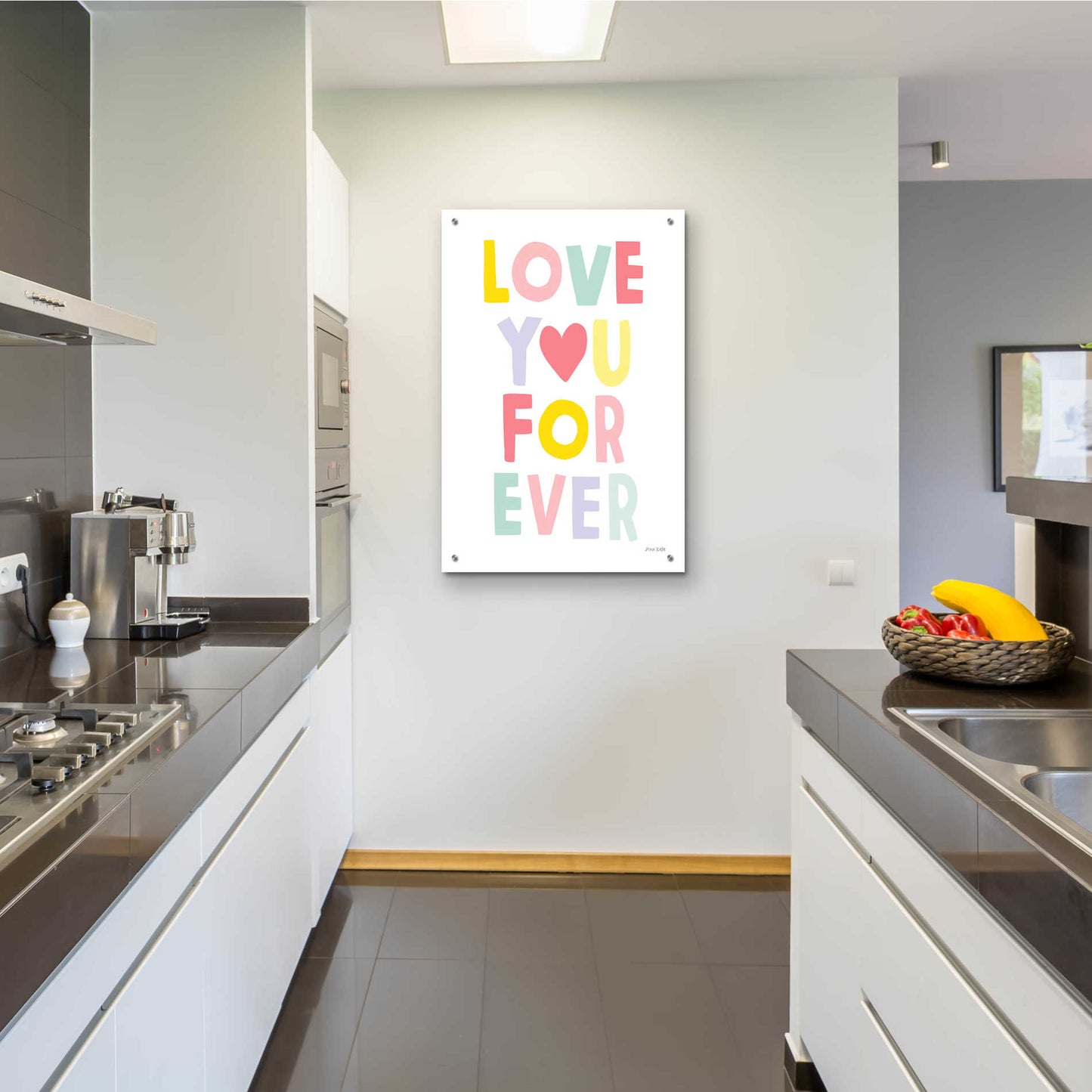 Epic Art 'Love You Forever' by Ann Kelle Designs, Acrylic Glass Wall Art,24x36