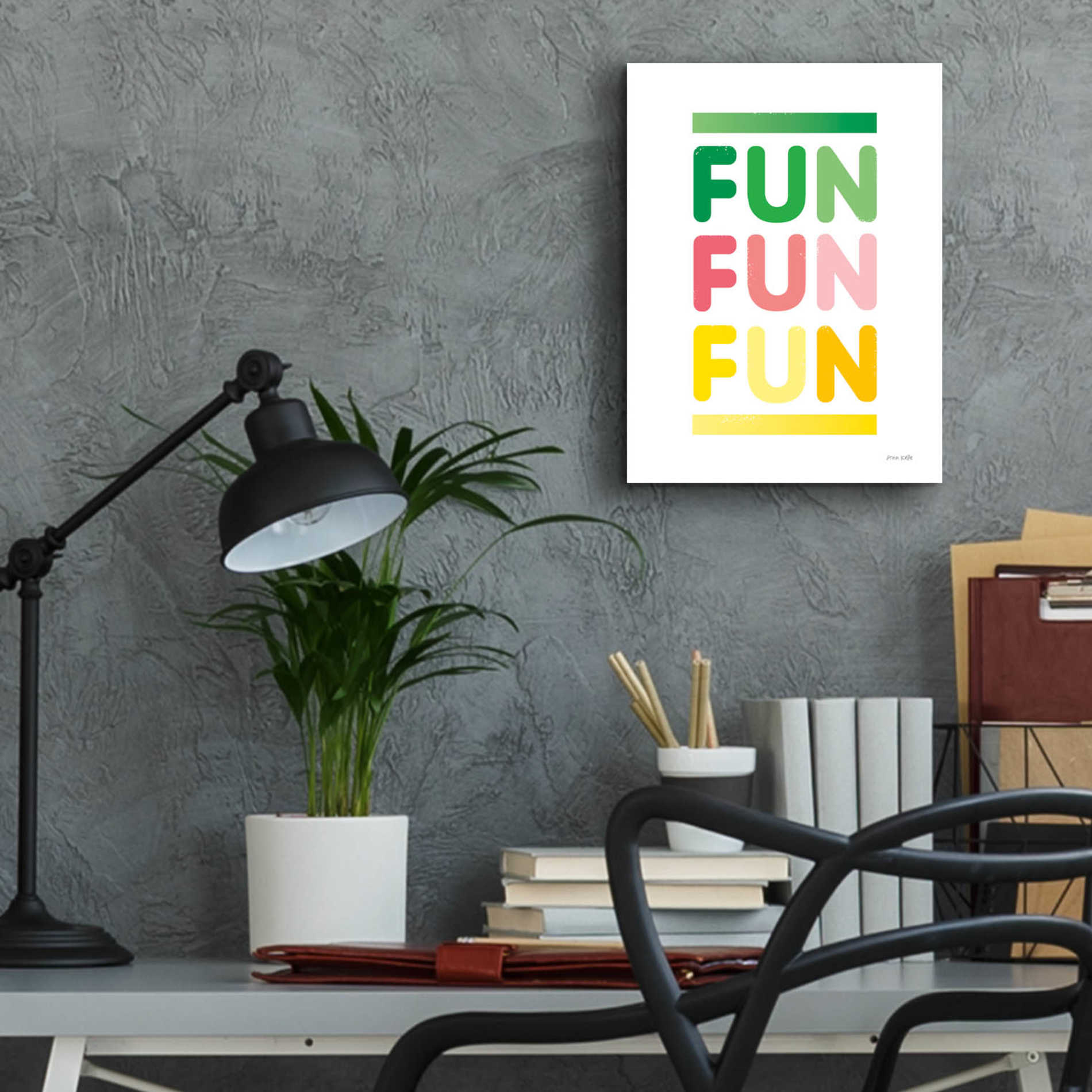 Epic Art 'Fun' by Ann Kelle Designs, Acrylic Glass Wall Art,12x16