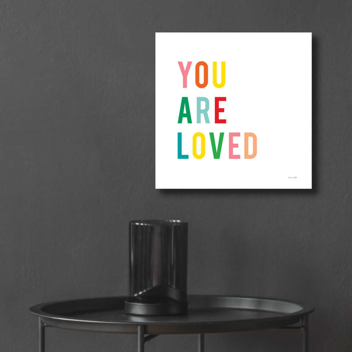 Epic Art 'You are Loved' by Ann Kelle Designs, Acrylic Glass Wall Art,12x12