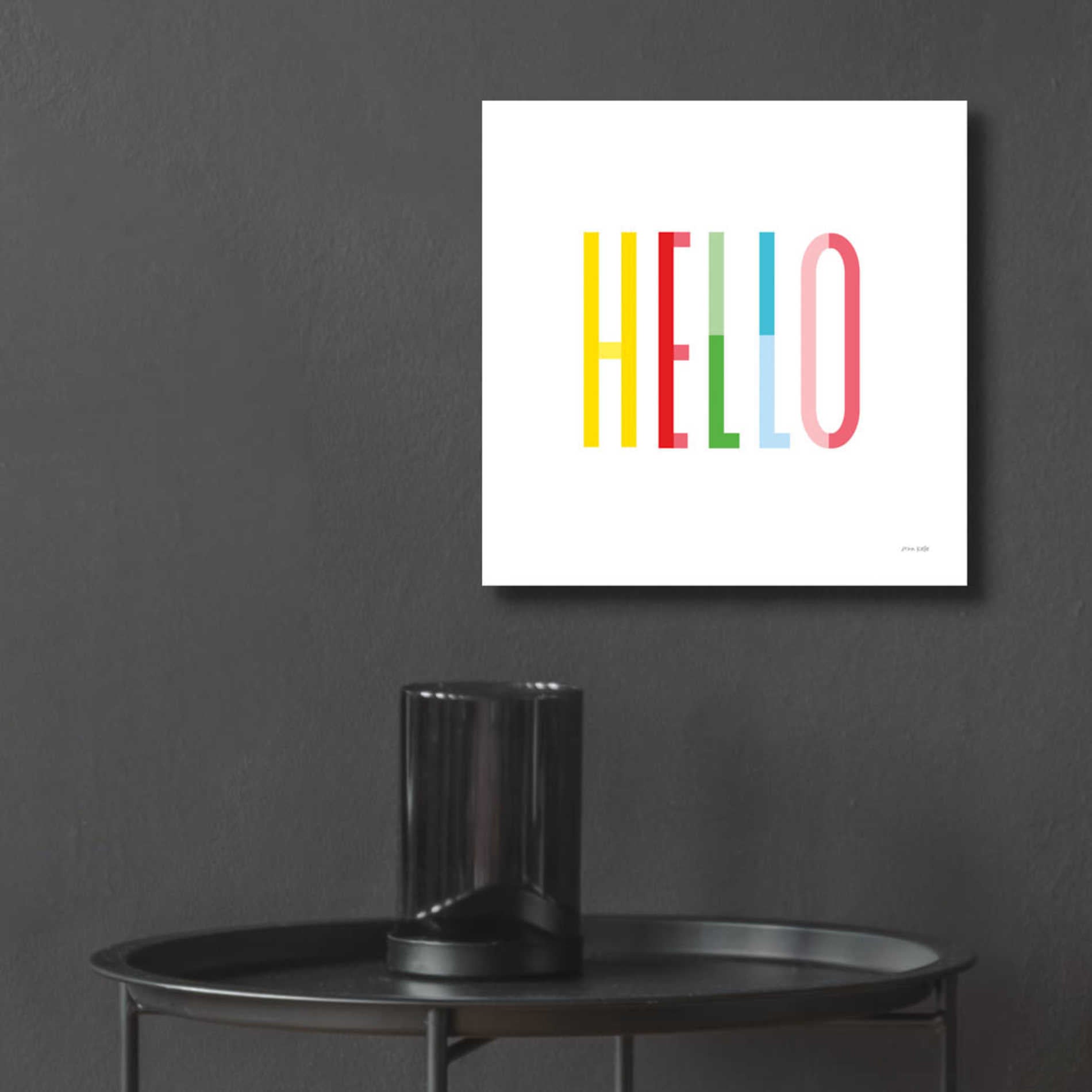 Epic Art 'Hello' by Ann Kelle Designs, Acrylic Glass Wall Art,12x12