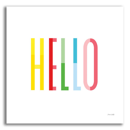 Epic Art 'Hello' by Ann Kelle Designs, Acrylic Glass Wall Art