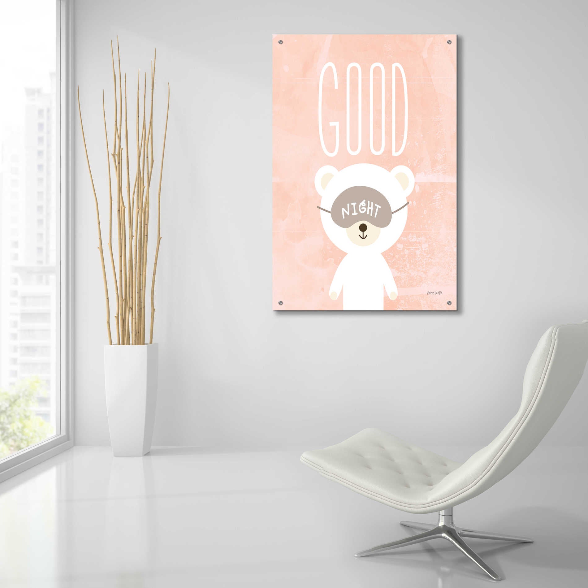 Epic Art 'Goodnight' by Ann Kelle Designs, Acrylic Glass Wall Art,24x36