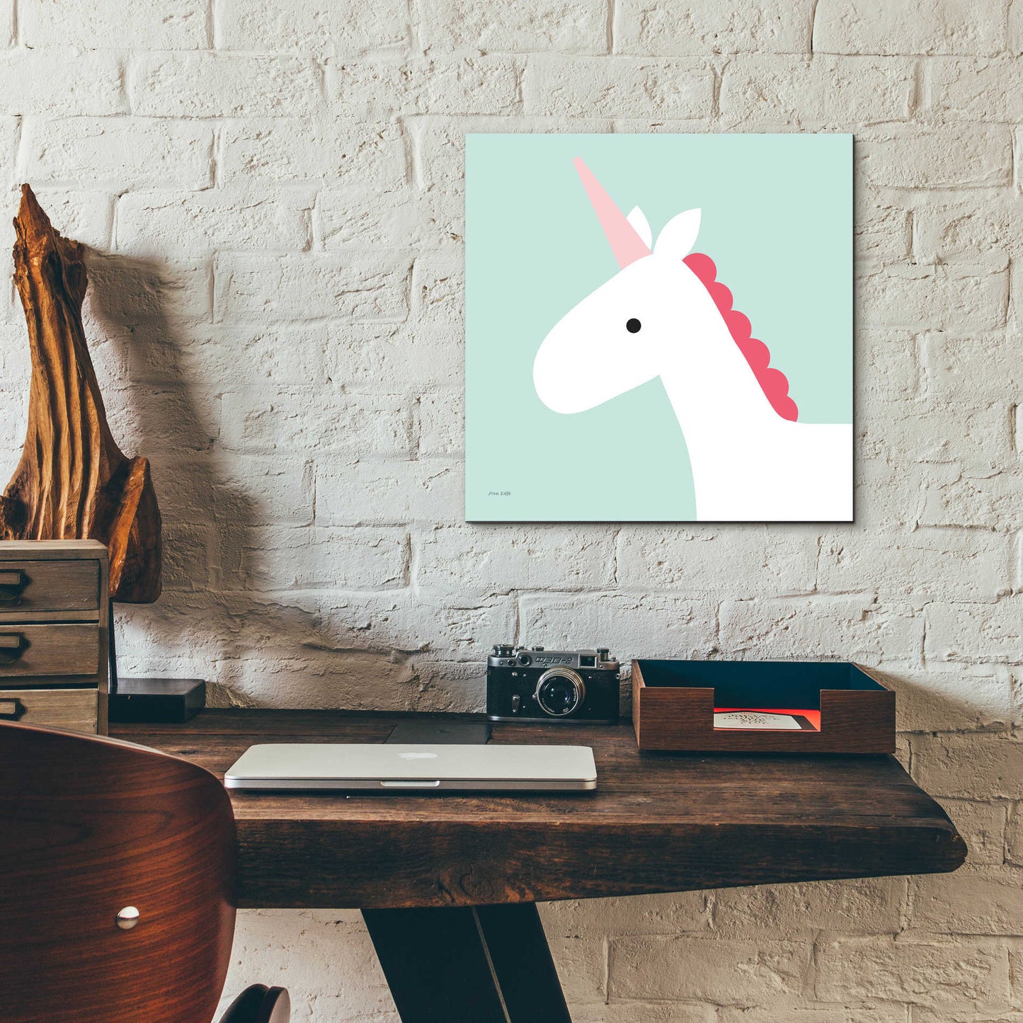 Epic Art 'Unicorn' by Ann Kelle Designs, Acrylic Glass Wall Art,12x12