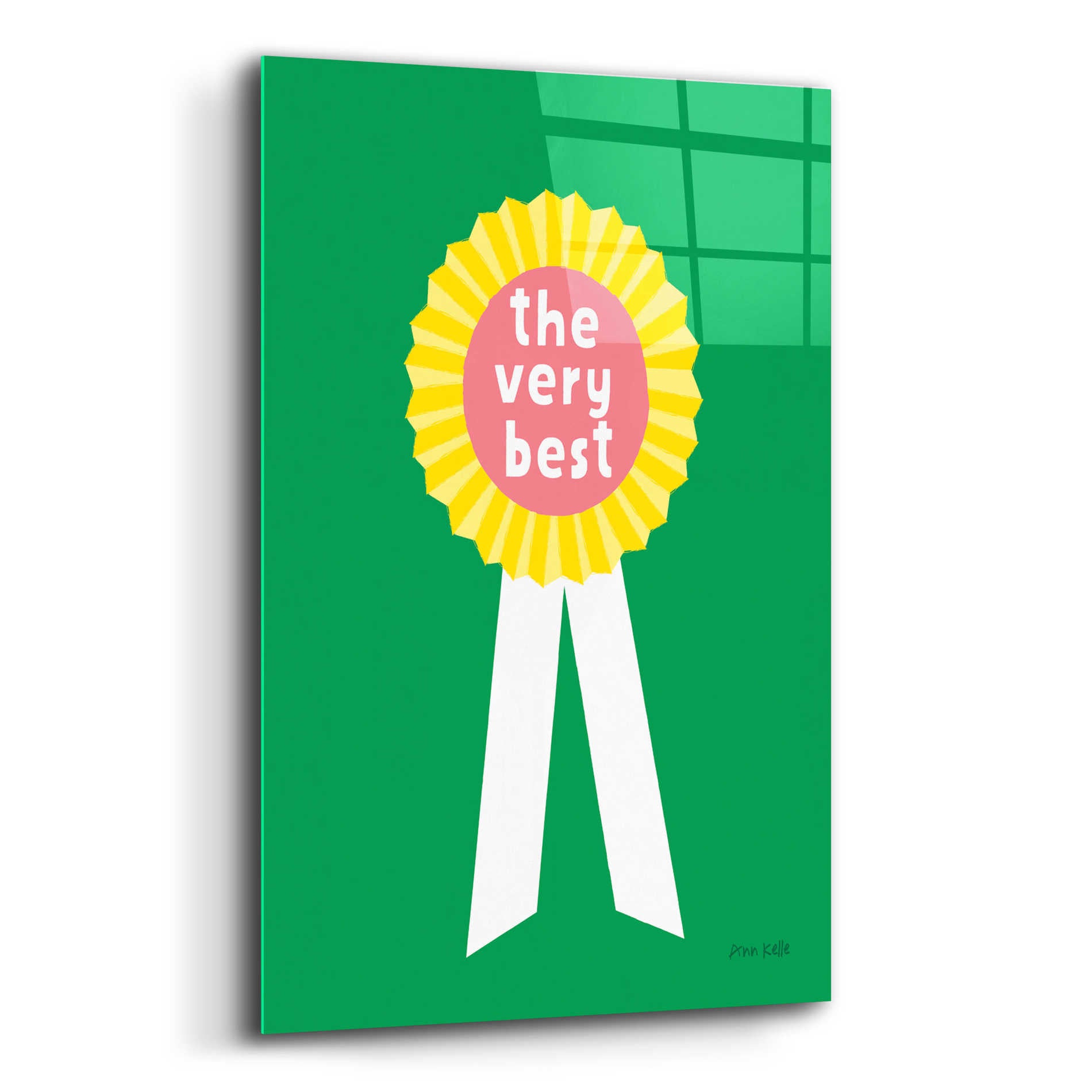 Epic Art 'Very Best Award' by Ann Kelle Designs, Acrylic Glass Wall Art,12x16