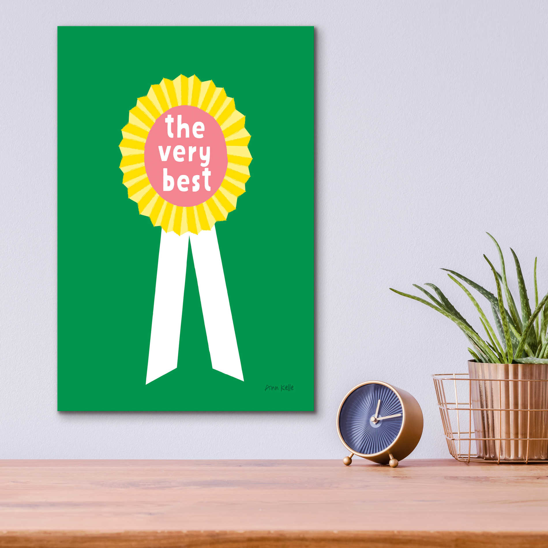 Epic Art 'Very Best Award' by Ann Kelle Designs, Acrylic Glass Wall Art,12x16