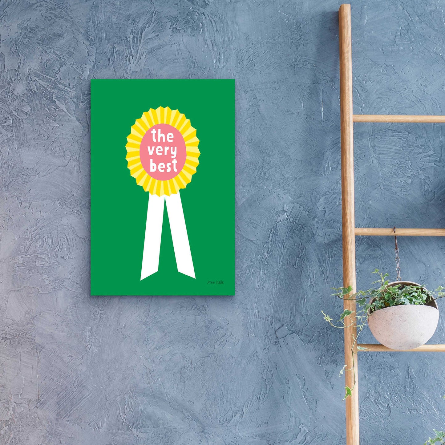 Epic Art 'Very Best Award' by Ann Kelle Designs, Acrylic Glass Wall Art,16x24