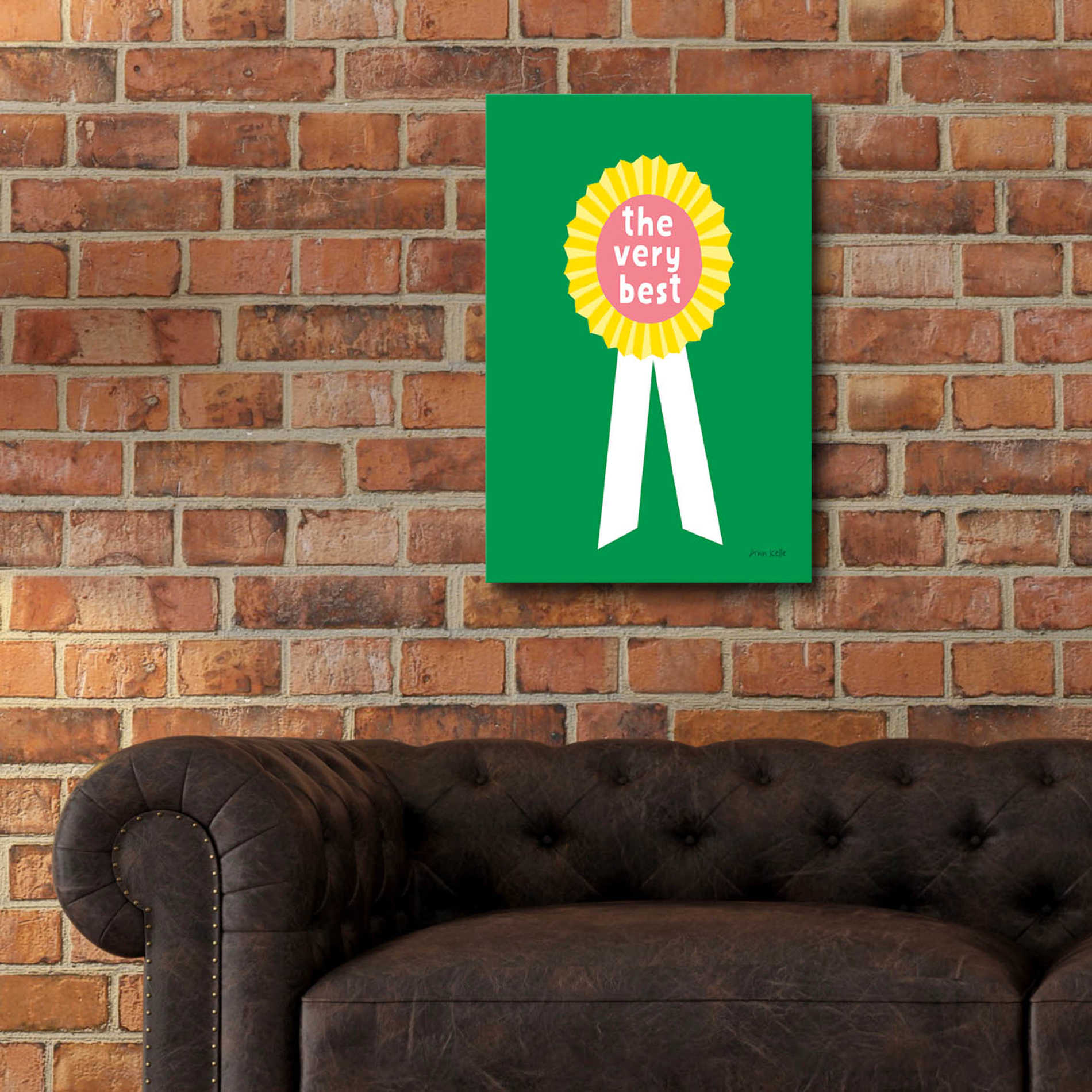 Epic Art 'Very Best Award' by Ann Kelle Designs, Acrylic Glass Wall Art,16x24