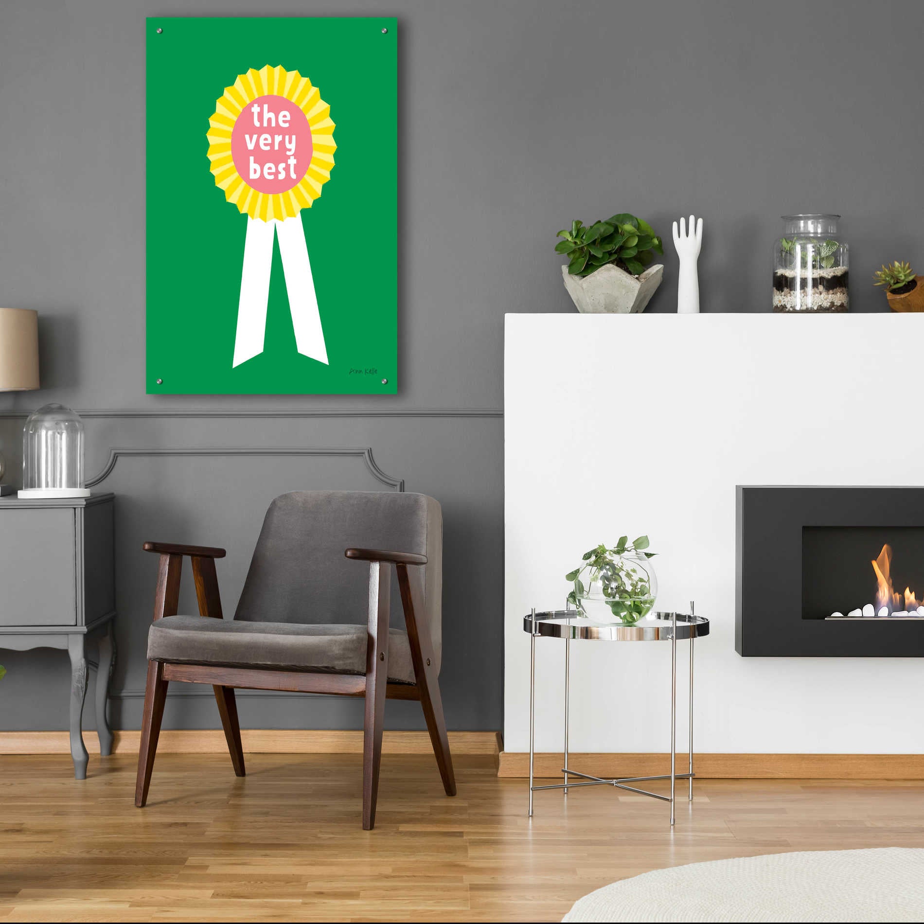 Epic Art 'Very Best Award' by Ann Kelle Designs, Acrylic Glass Wall Art,24x36