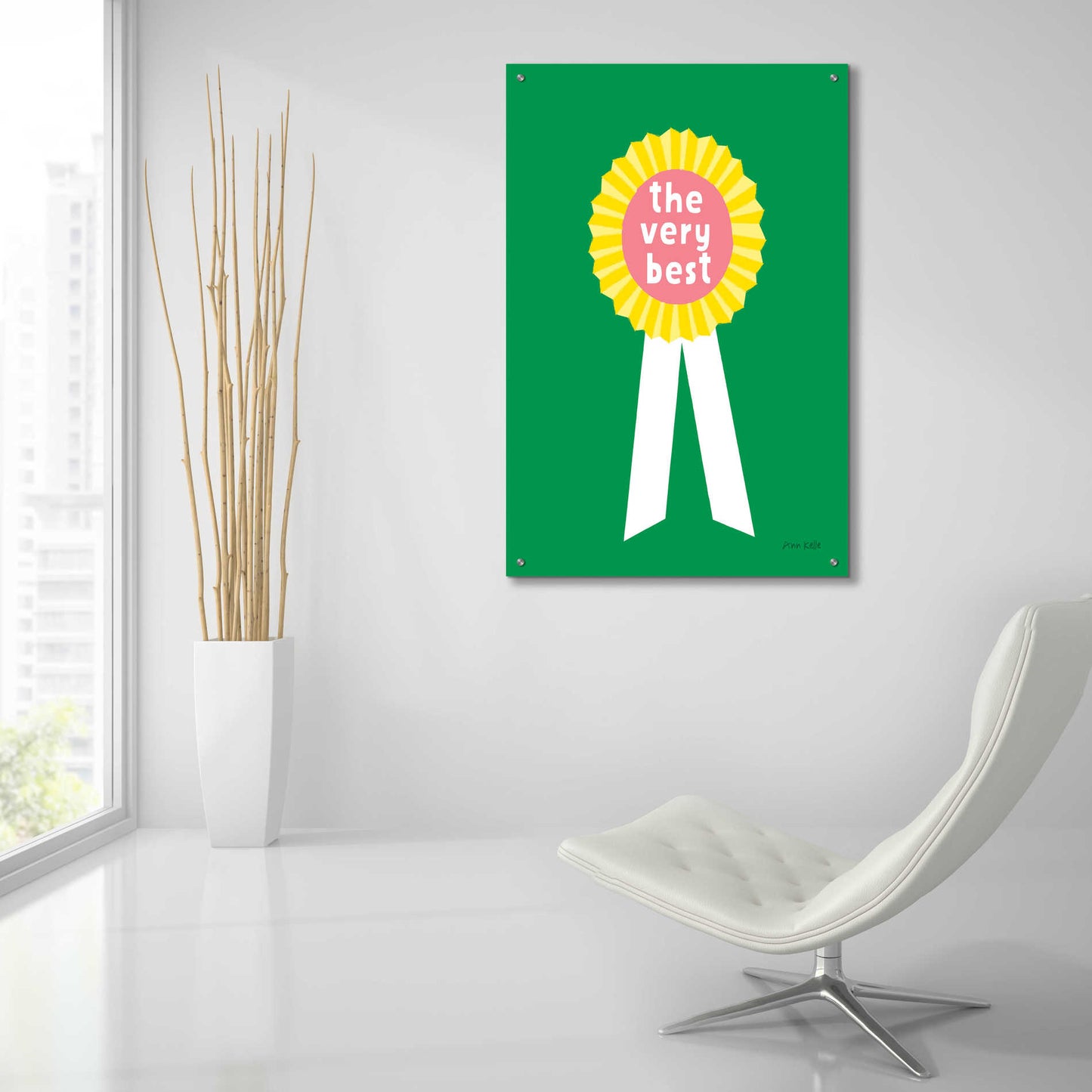 Epic Art 'Very Best Award' by Ann Kelle Designs, Acrylic Glass Wall Art,24x36