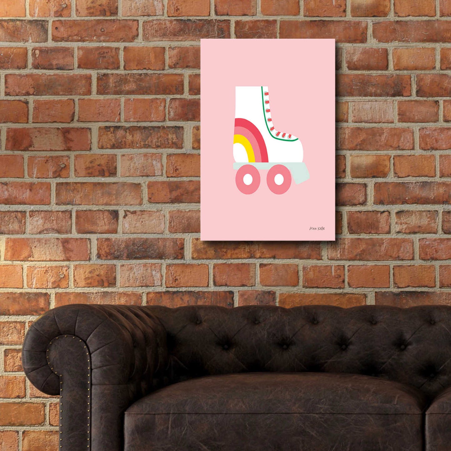 Epic Art 'Rollerskate' by Ann Kelle Designs, Acrylic Glass Wall Art,16x24