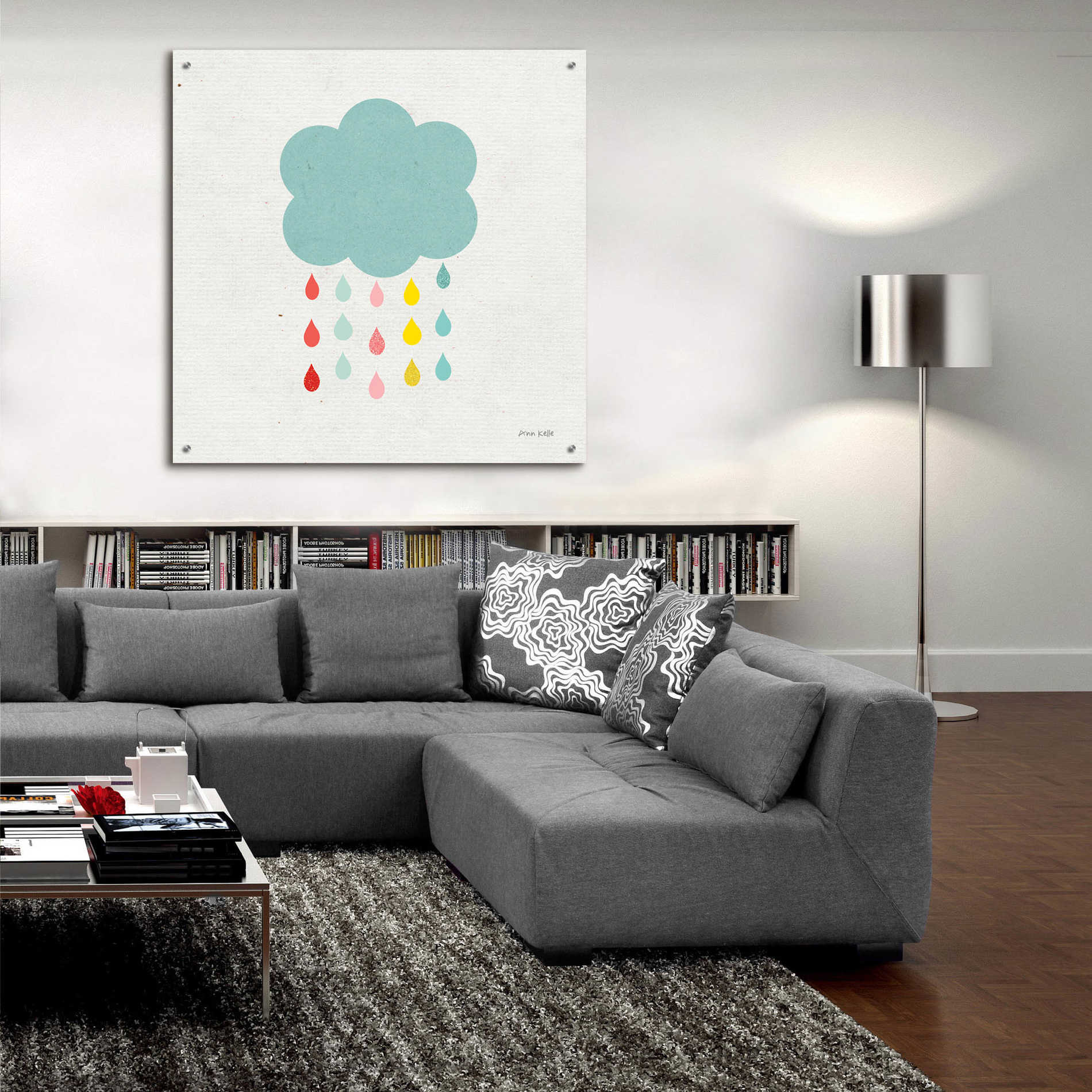 Epic Art 'Cloud I' by Ann Kelle Designs, Acrylic Glass Wall Art,36x36