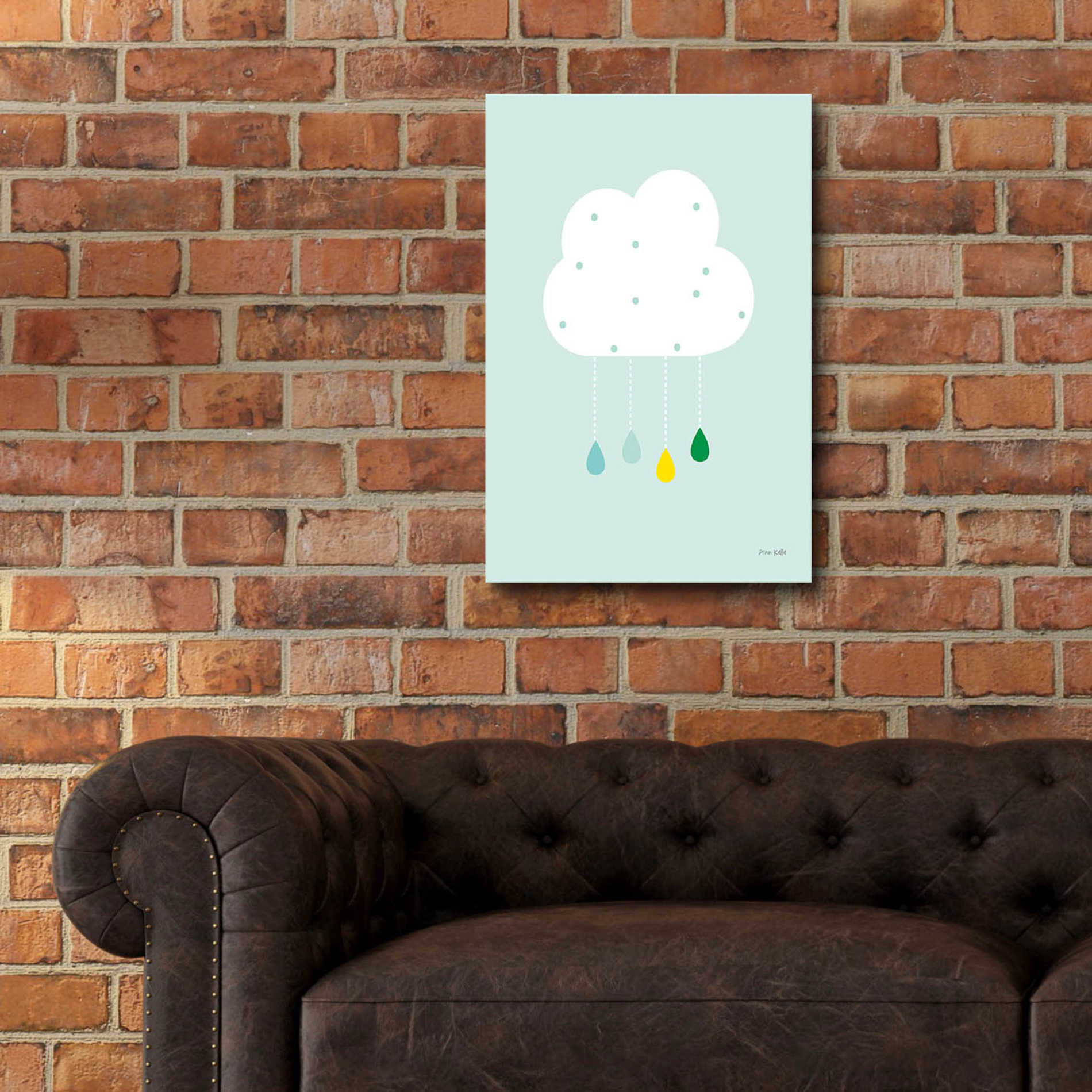 Epic Art 'Cloud II' by Ann Kelle Designs, Acrylic Glass Wall Art,16x24