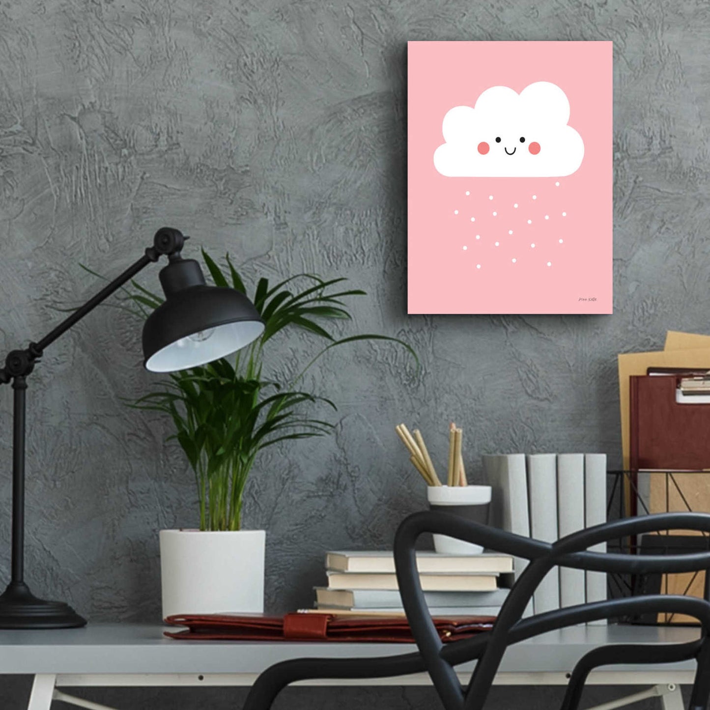 Epic Art 'Happy Cloud I' by Ann Kelle Designs, Acrylic Glass Wall Art,12x16