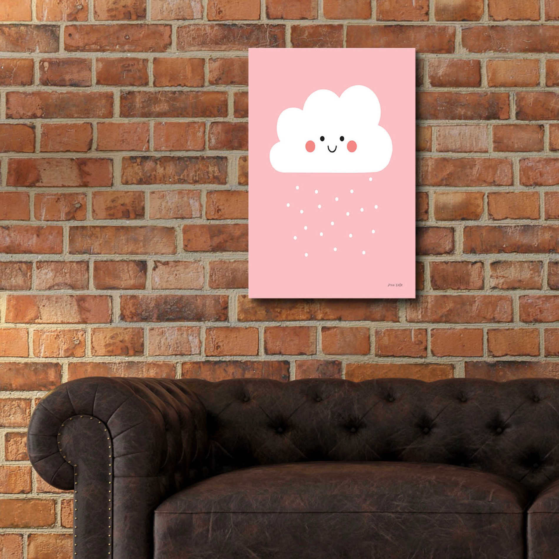 Epic Art 'Happy Cloud I' by Ann Kelle Designs, Acrylic Glass Wall Art,16x24