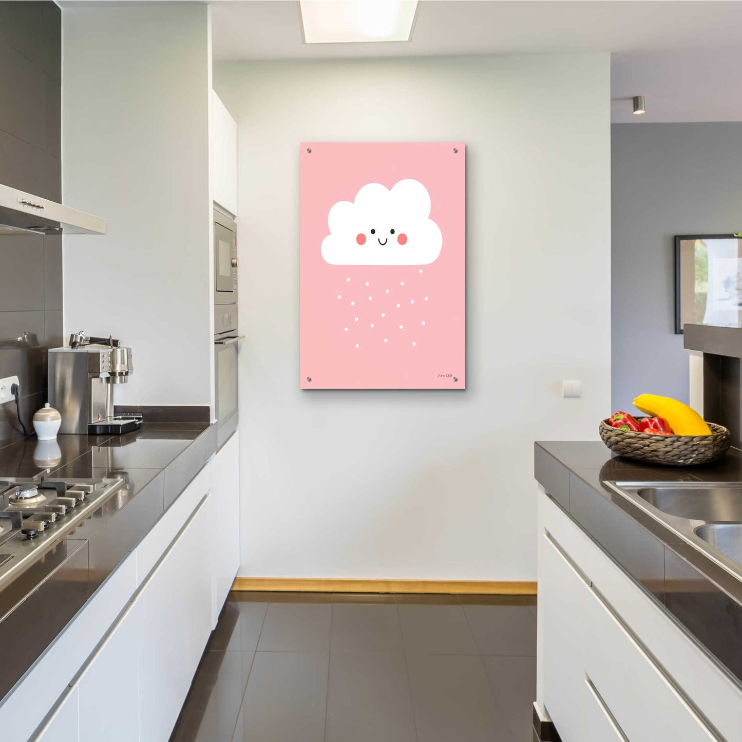 Epic Art 'Happy Cloud I' by Ann Kelle Designs, Acrylic Glass Wall Art,24x36