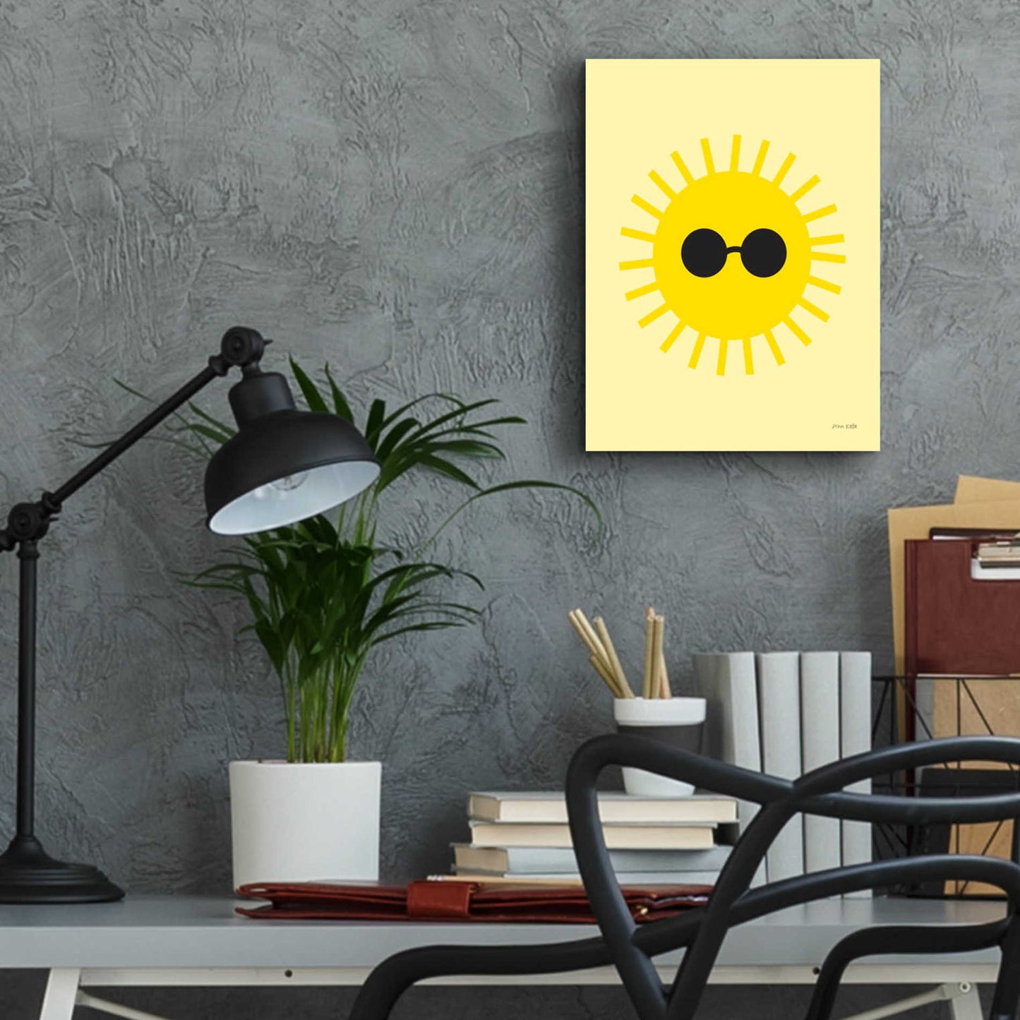Epic Art 'Sunny' by Ann Kelle Designs, Acrylic Glass Wall Art,12x16