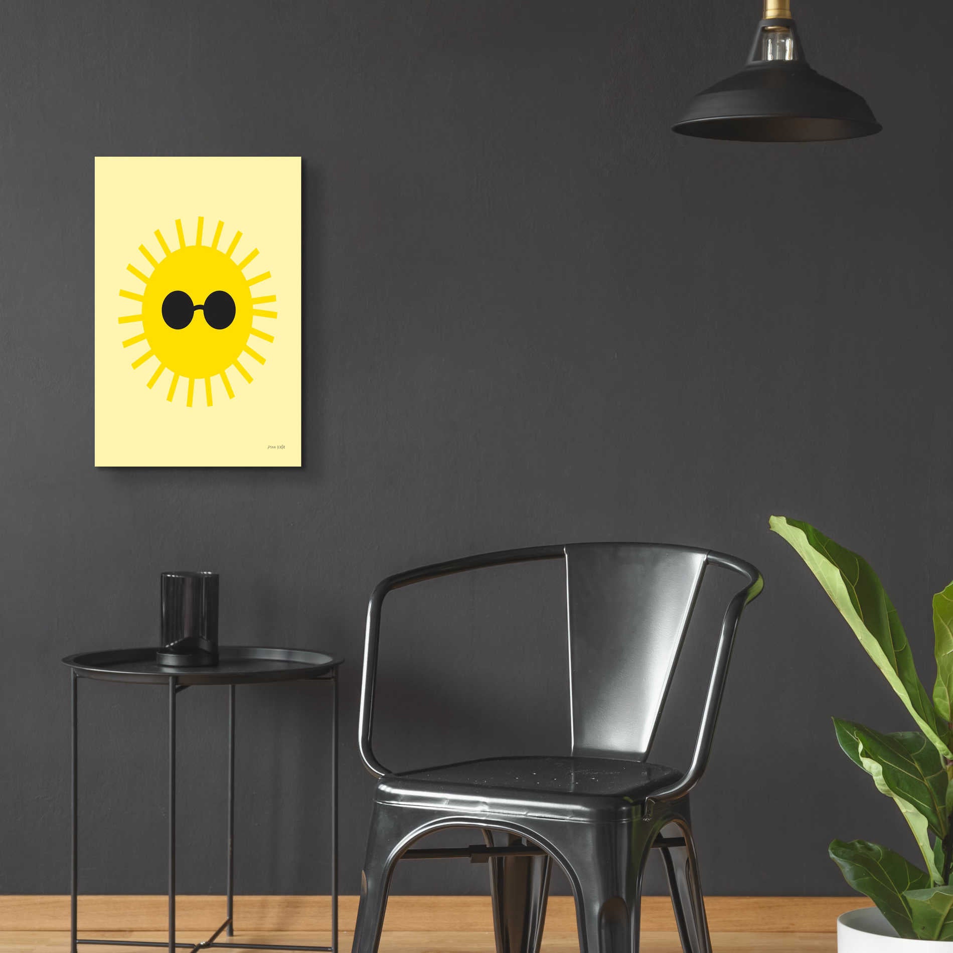 Epic Art 'Sunny' by Ann Kelle Designs, Acrylic Glass Wall Art,16x24
