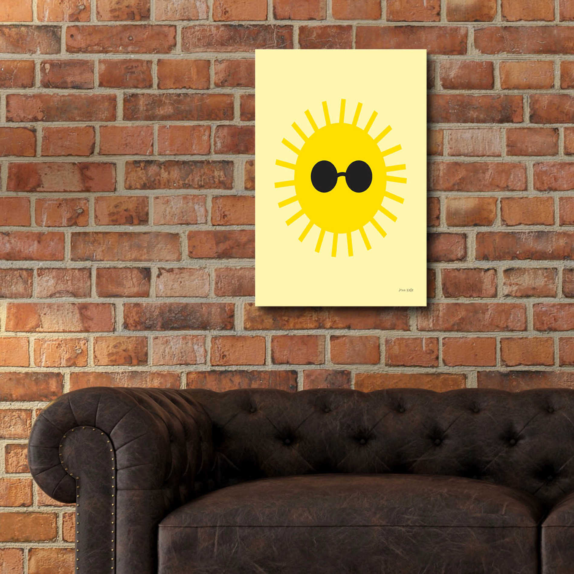 Epic Art 'Sunny' by Ann Kelle Designs, Acrylic Glass Wall Art,16x24
