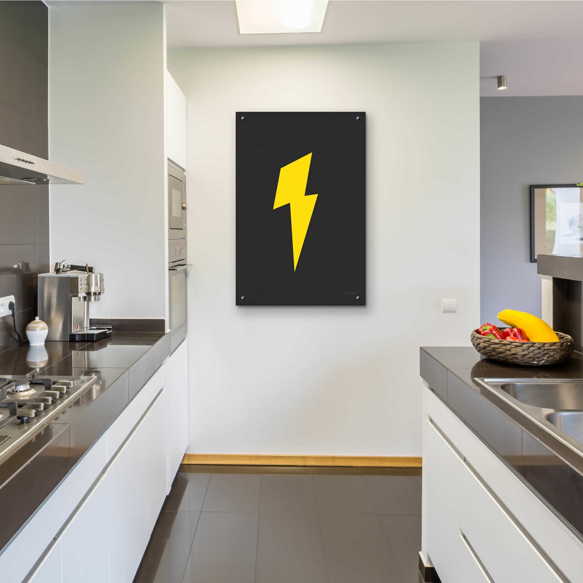 Epic Art 'Lightning' by Ann Kelle Designs, Acrylic Glass Wall Art,24x36