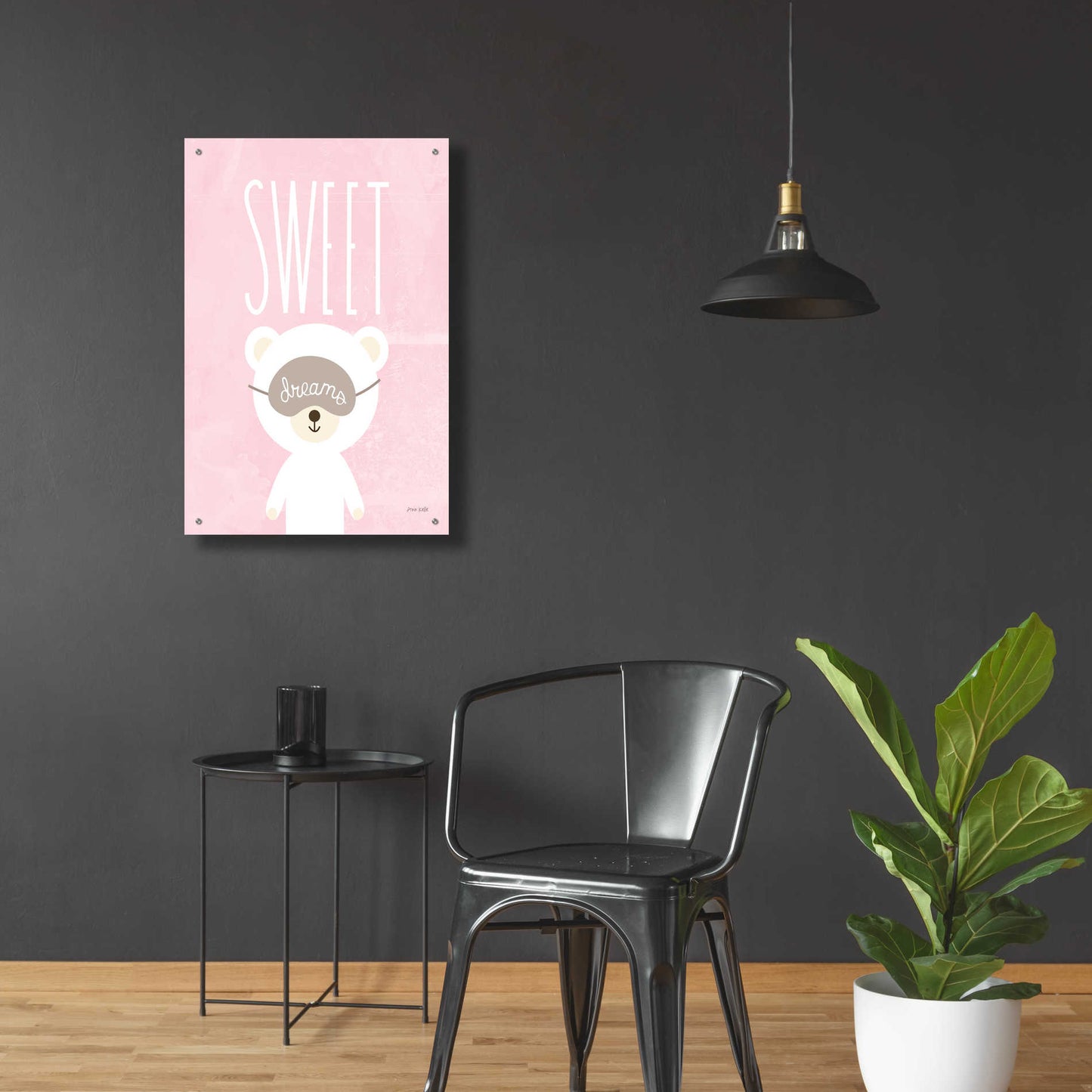 Epic Art 'Sweet Dreams Pink' by Ann Kelle Designs, Acrylic Glass Wall Art,24x36