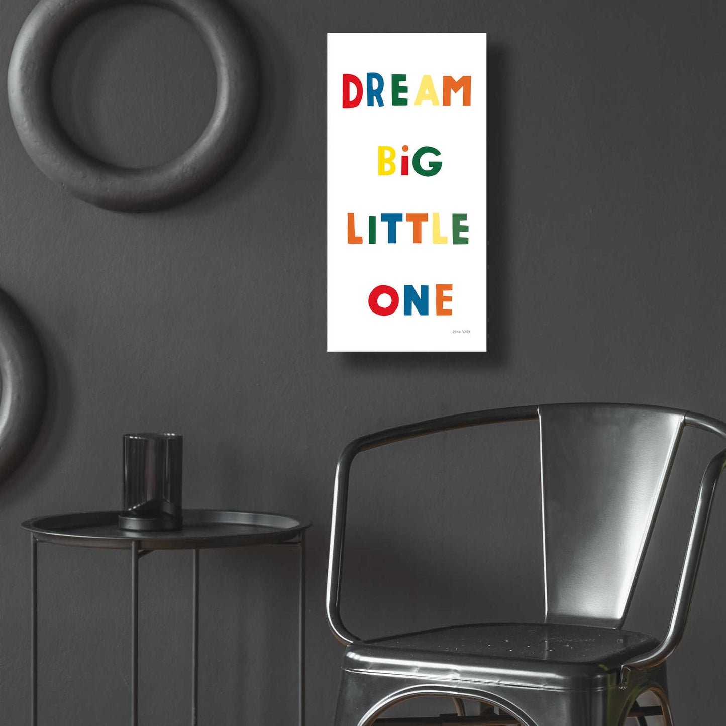 Epic Art 'Dream Big Little One Bright' by Ann Kelle Designs, Acrylic Glass Wall Art,12x24