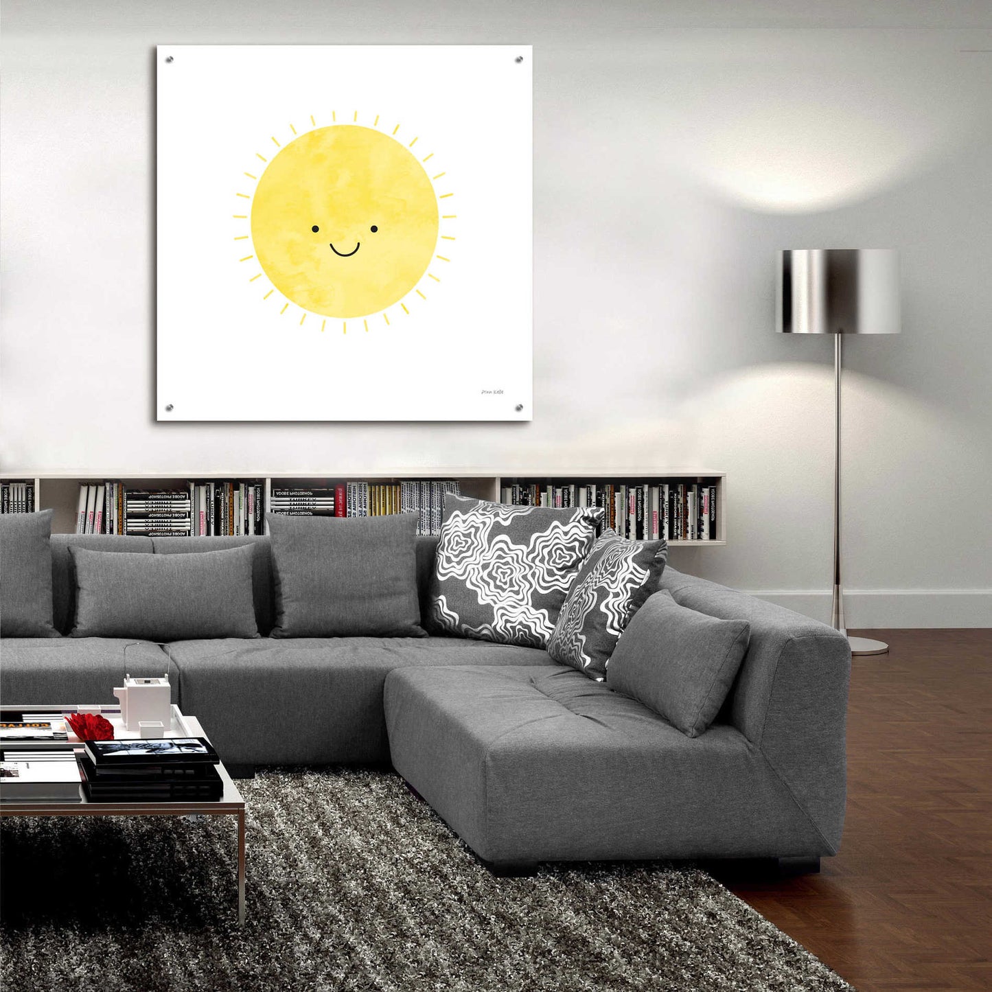Epic Art 'Sunny Smile Days' by Ann Kelle Designs, Acrylic Glass Wall Art,36x36