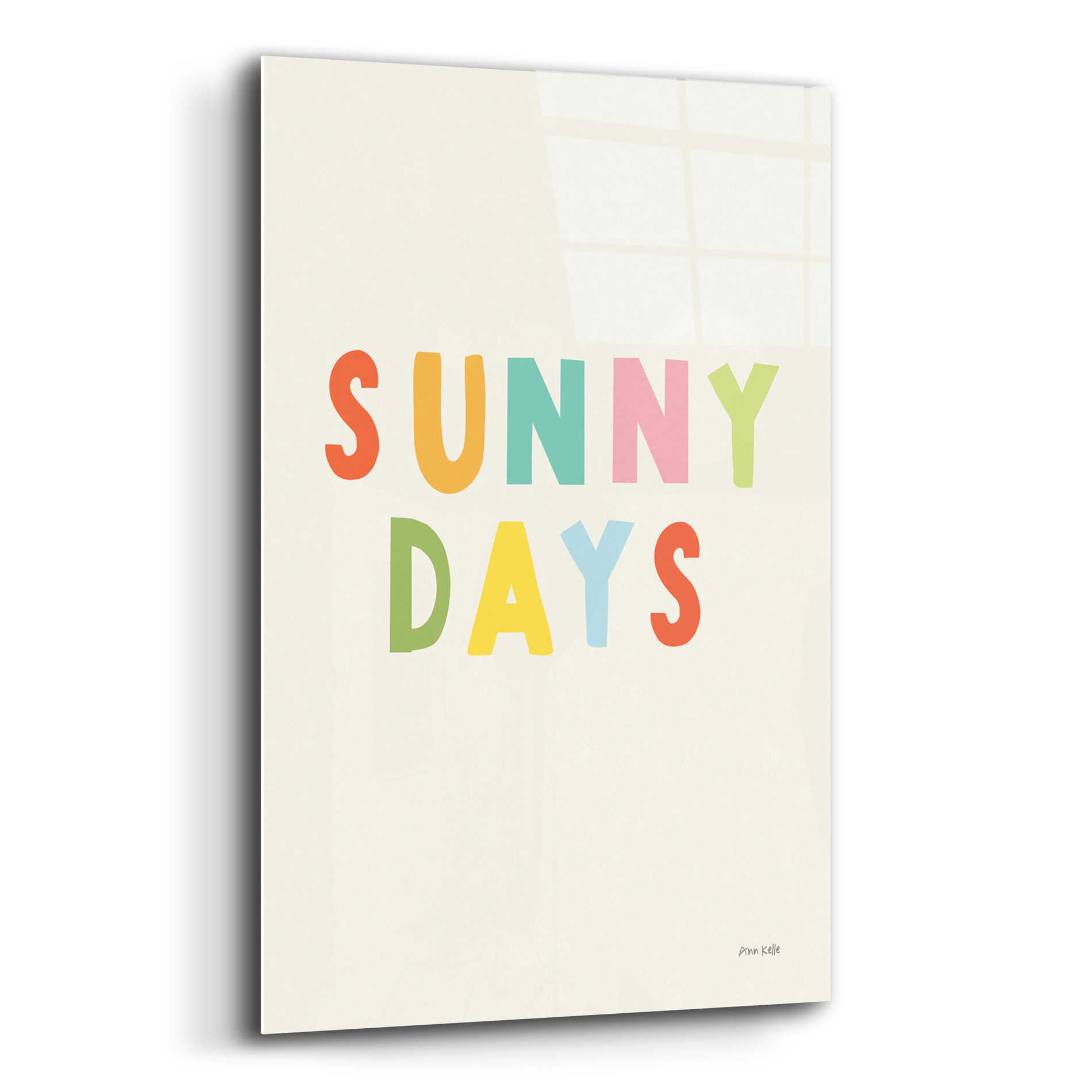 Epic Art 'Sunny Days' by Ann Kelle Designs, Acrylic Glass Wall Art,12x16