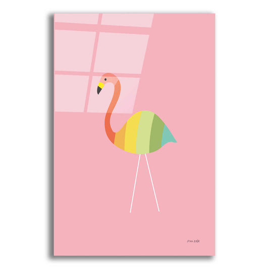 Epic Art 'Flamingo Colors' by Ann Kelle Designs, Acrylic Glass Wall Art