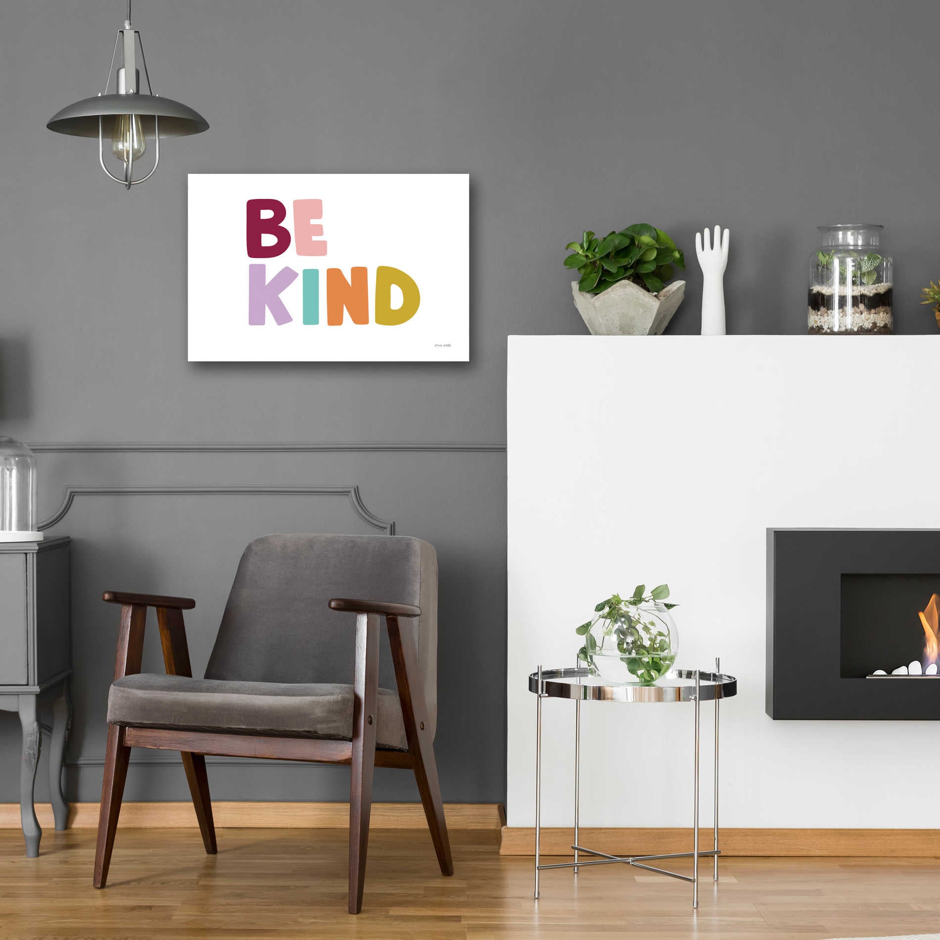 Epic Art 'Be Kind Pastel' by Ann Kelle Designs, Acrylic Glass Wall Art,24x16