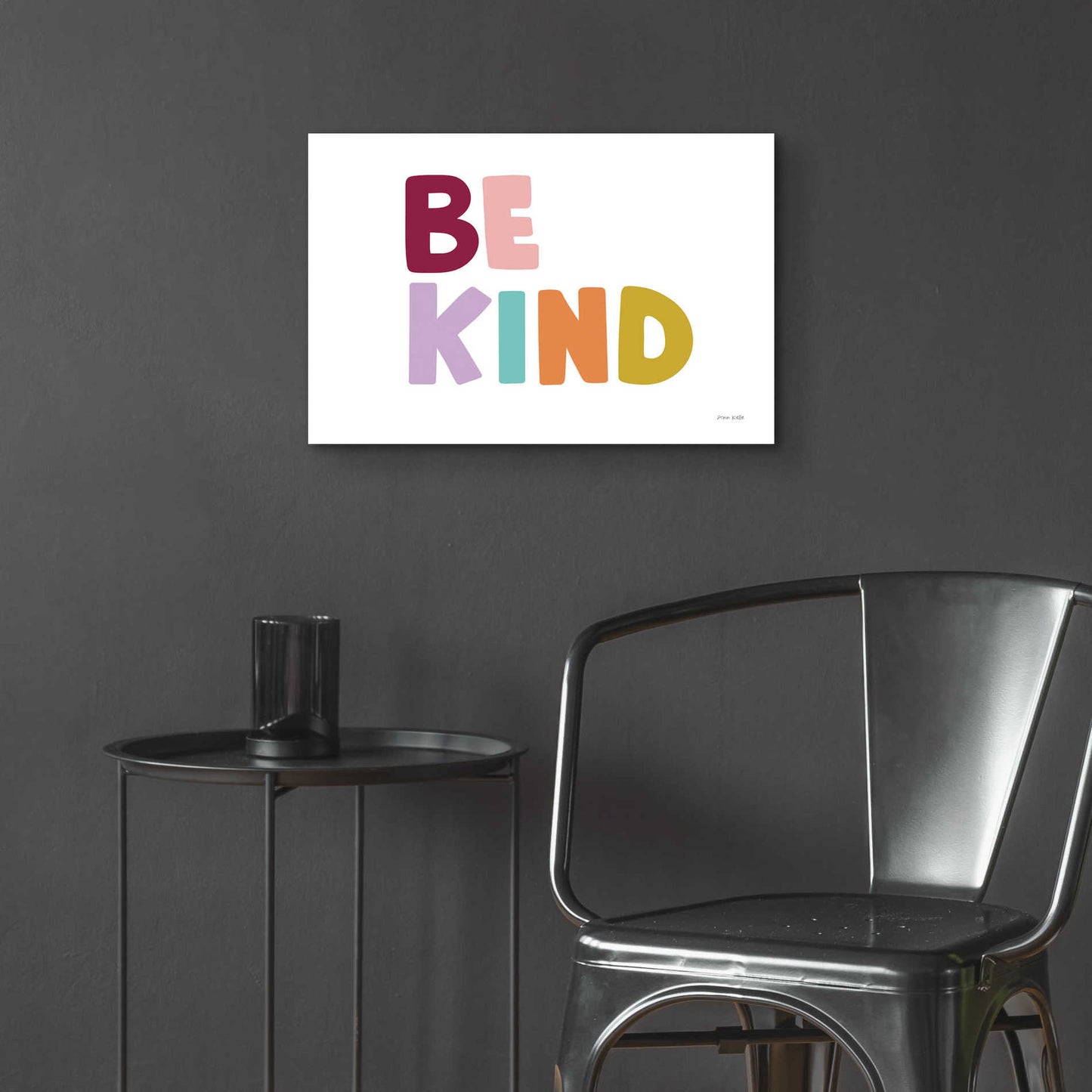 Epic Art 'Be Kind Pastel' by Ann Kelle Designs, Acrylic Glass Wall Art,24x16