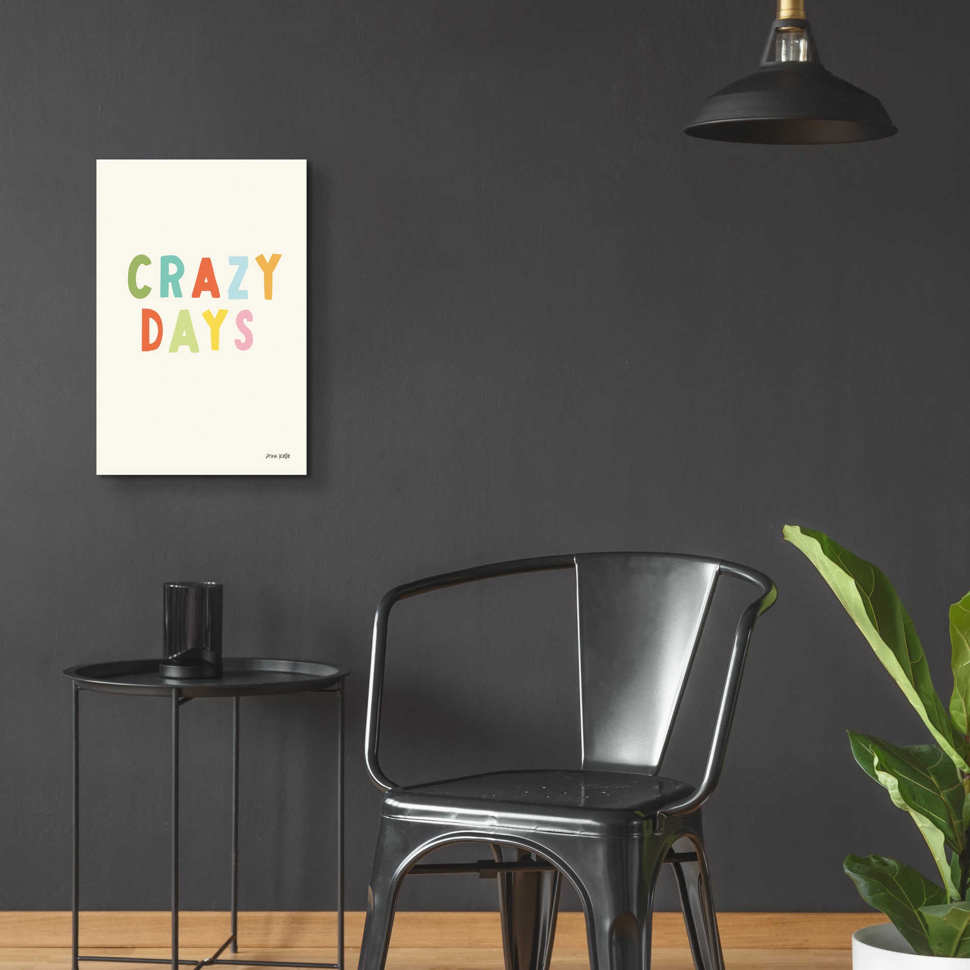 Epic Art 'Crazy Days' by Ann Kelle Designs, Acrylic Glass Wall Art,16x24