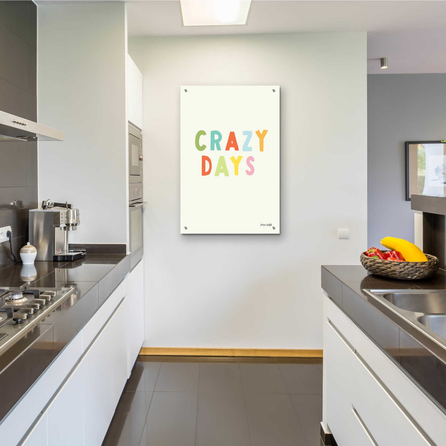 Epic Art 'Crazy Days' by Ann Kelle Designs, Acrylic Glass Wall Art,24x36