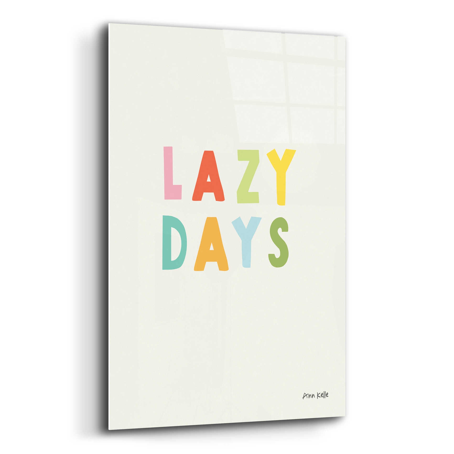 Epic Art 'Lazy Days' by Ann Kelle Designs, Acrylic Glass Wall Art,12x16