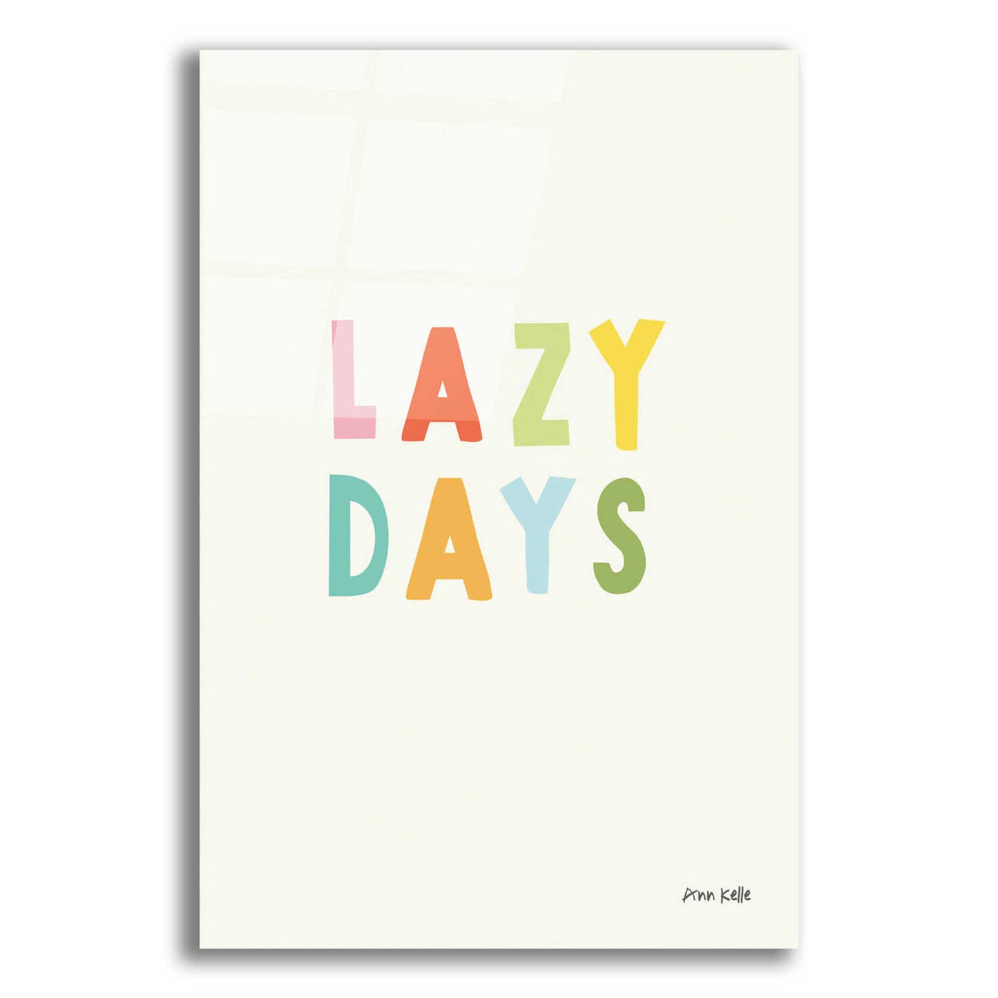 Epic Art 'Lazy Days' by Ann Kelle Designs, Acrylic Glass Wall Art,16x24