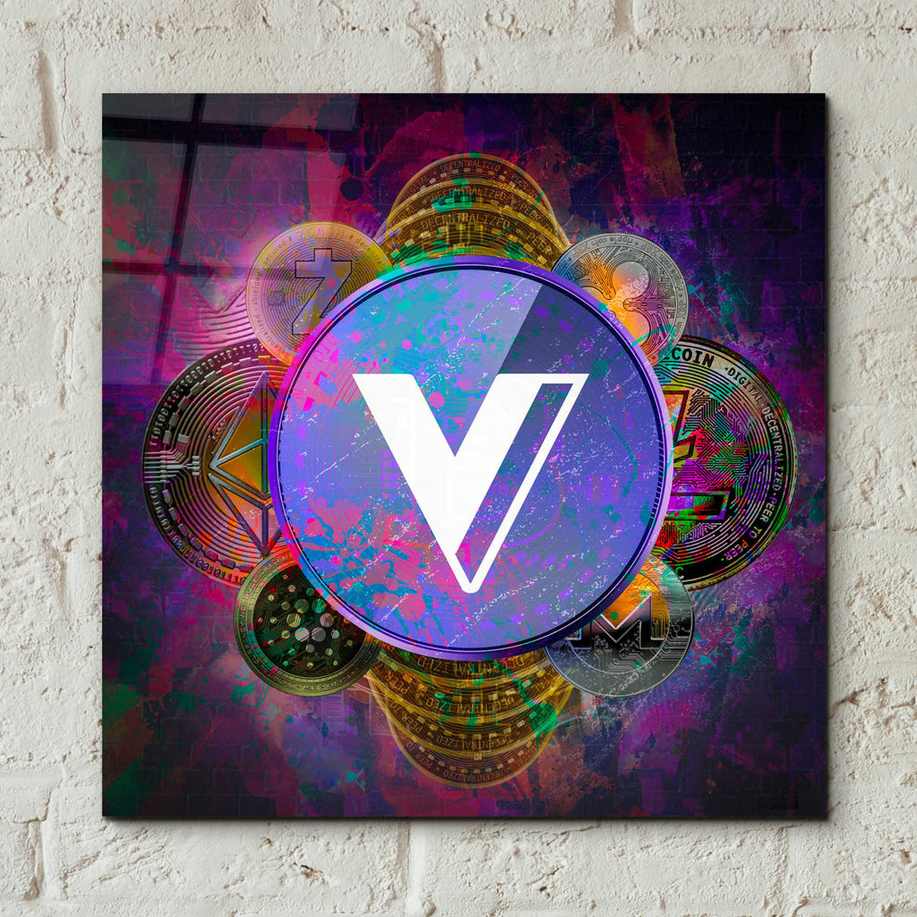Epic Art 'VGX Voyager Crypto Pyramid,' Acrylic Wall Art,12x12