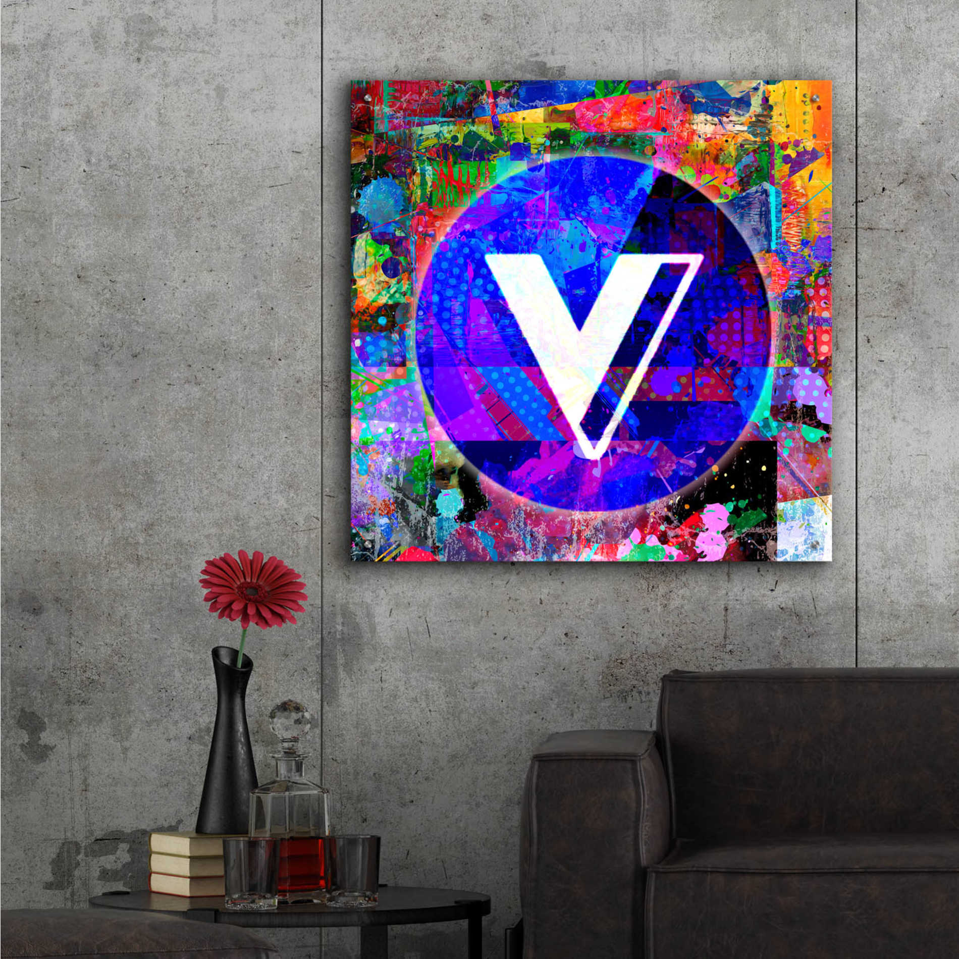 Epic Art 'VGX-Voyager Crypto,' Acrylic Wall Art,36x36