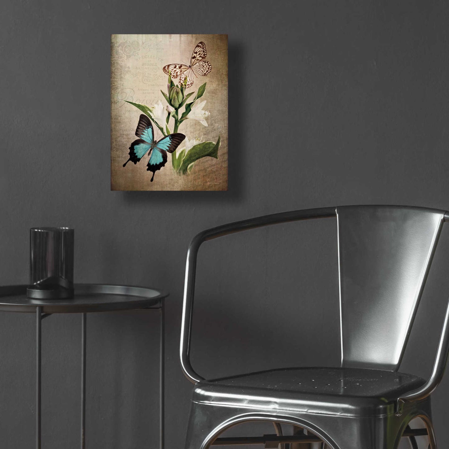 Epic Art 'Butterfly Botanical II' by Debra Van Swearingen, Acrylic Glass Wall Art,12x16