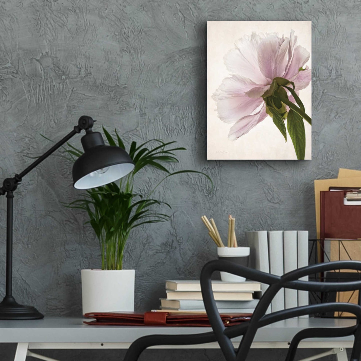 Epic Art 'Translucent Peony III' by Debra Van Swearingen, Acrylic Glass Wall Art,12x16