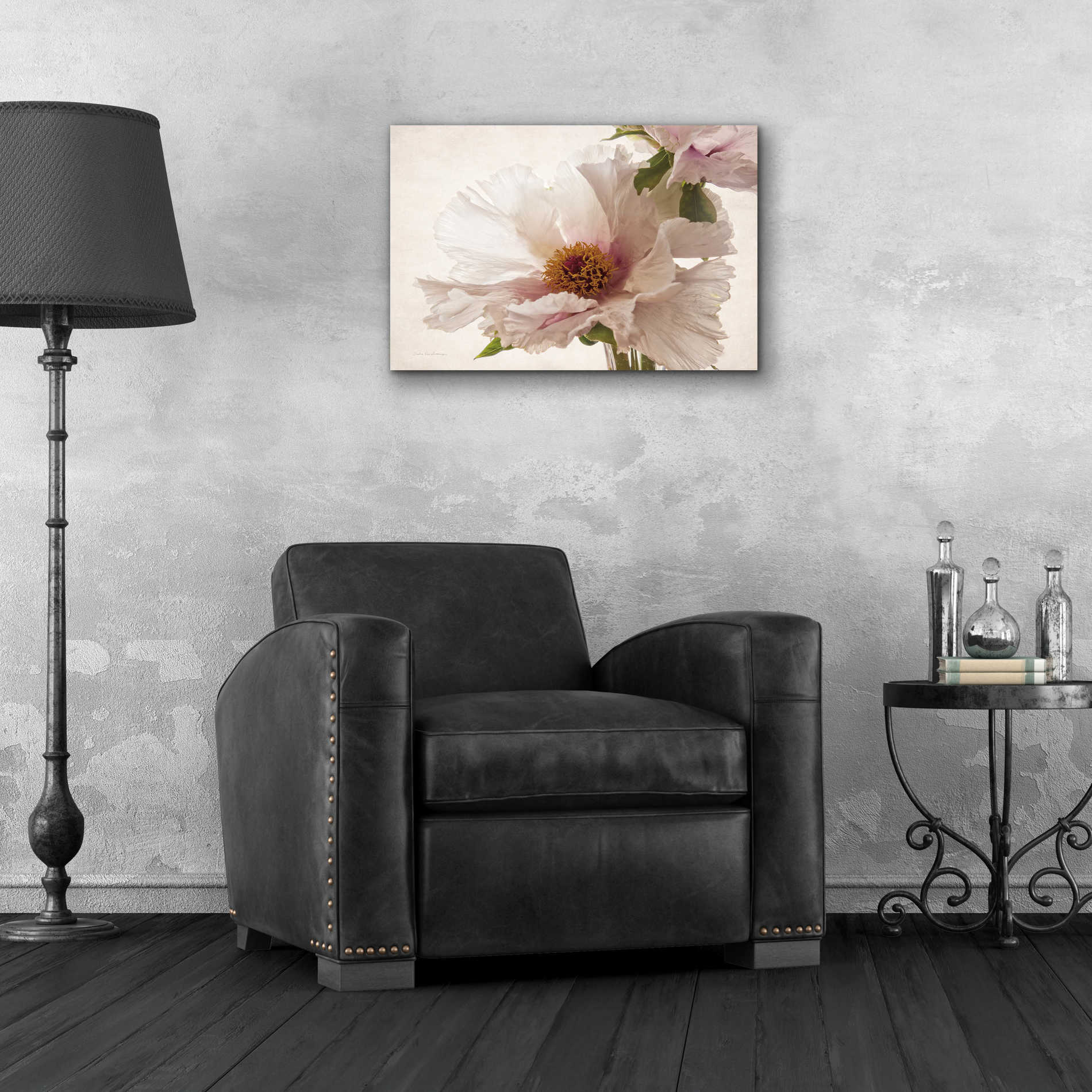 Epic Art 'Translucent Peony V' by Debra Van Swearingen, Acrylic Glass Wall Art,24x16