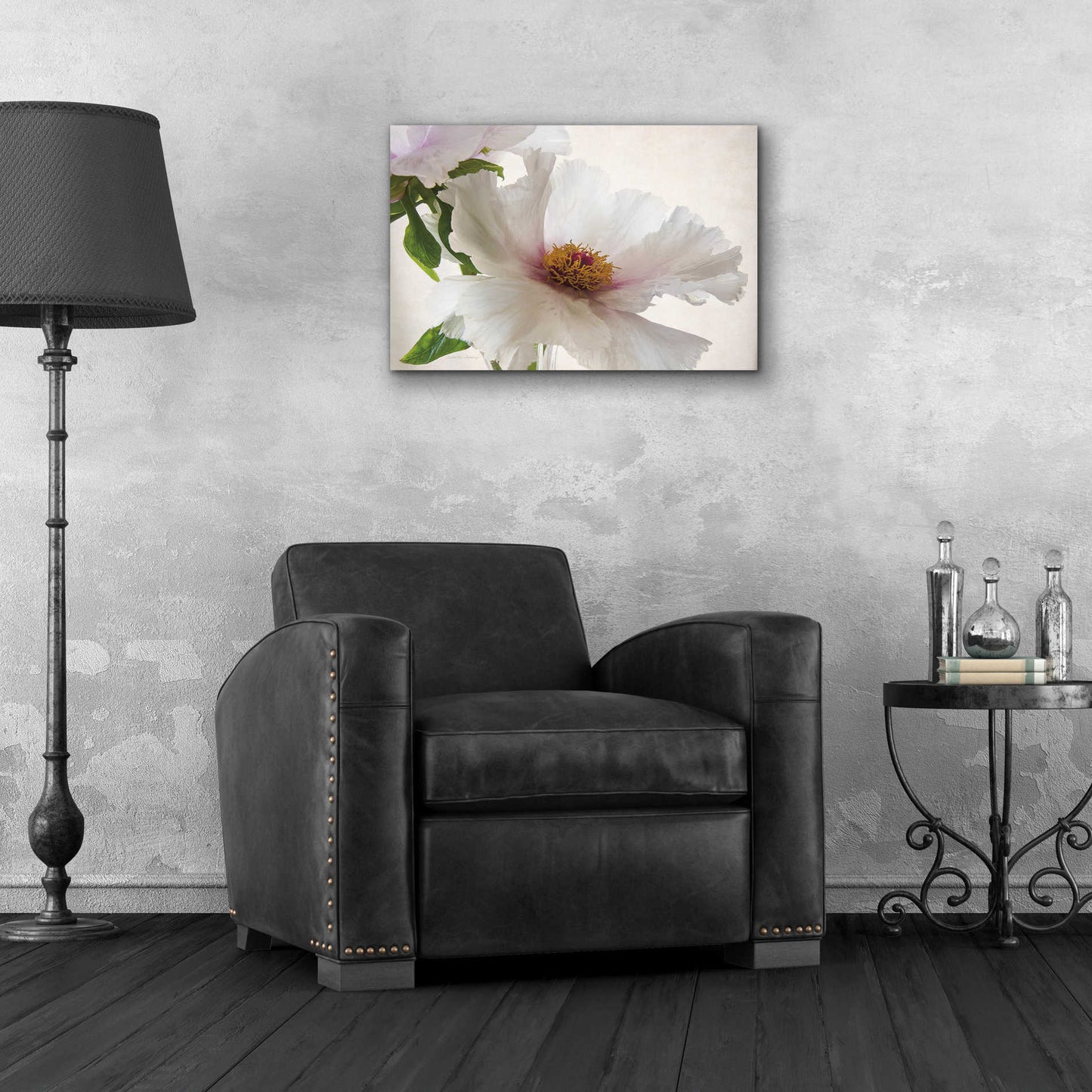 Epic Art 'Translucent Peony VI' by Debra Van Swearingen, Acrylic Glass Wall Art,24x16