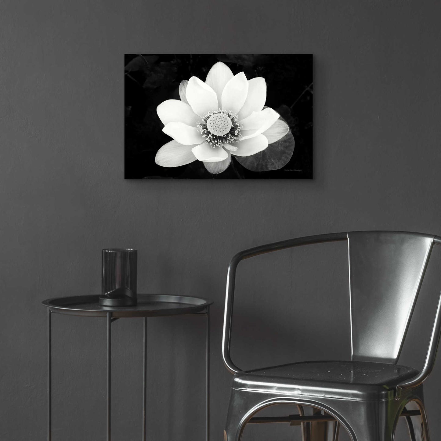 Epic Art 'Lotus Flower II v2' by Debra Van Swearingen, Acrylic Glass Wall Art,24x16