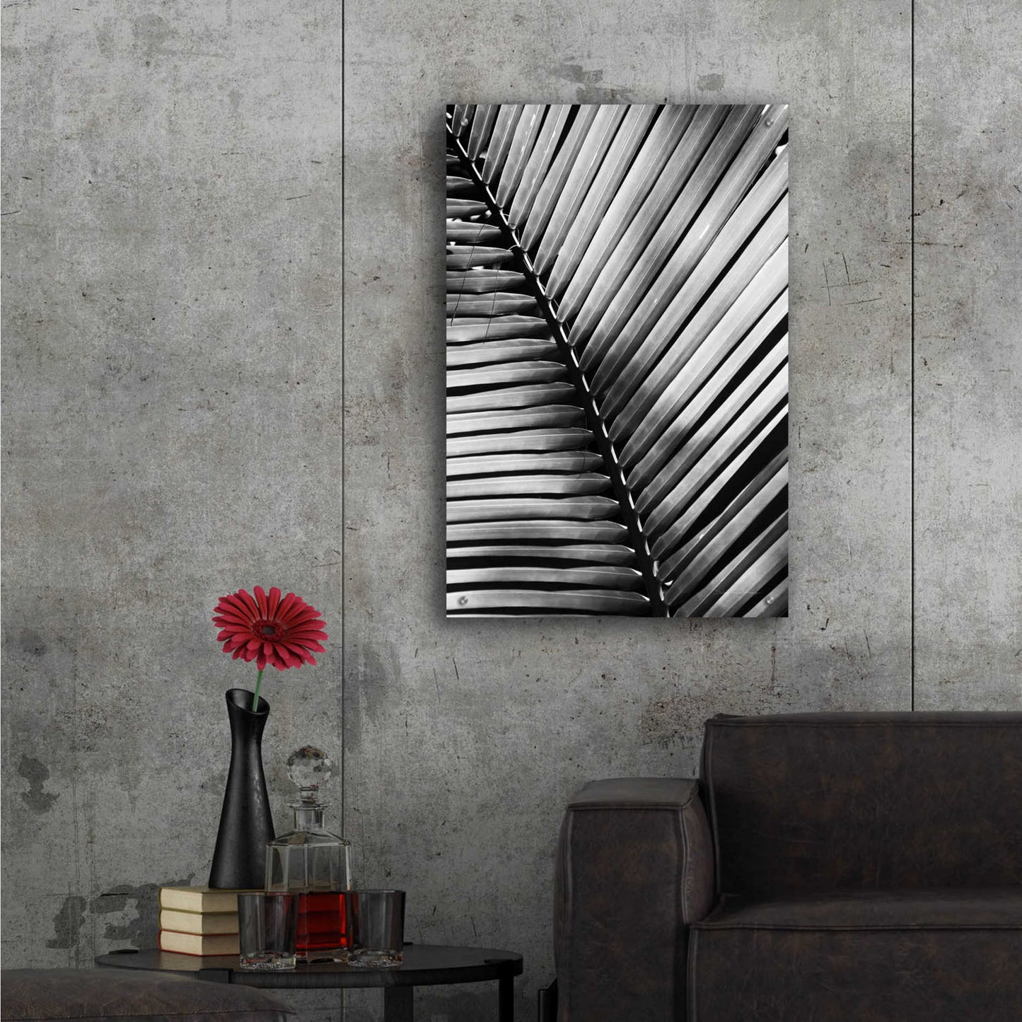 Epic Art 'Palm Frond I' by Debra Van Swearingen, Acrylic Glass Wall Art,24x36