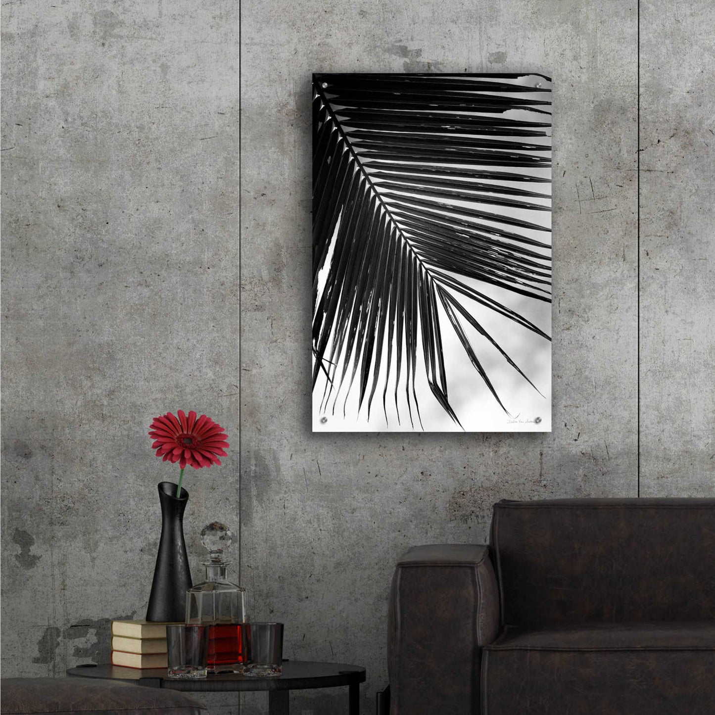 Epic Art 'Palm Frond II' by Debra Van Swearingen, Acrylic Glass Wall Art,24x36