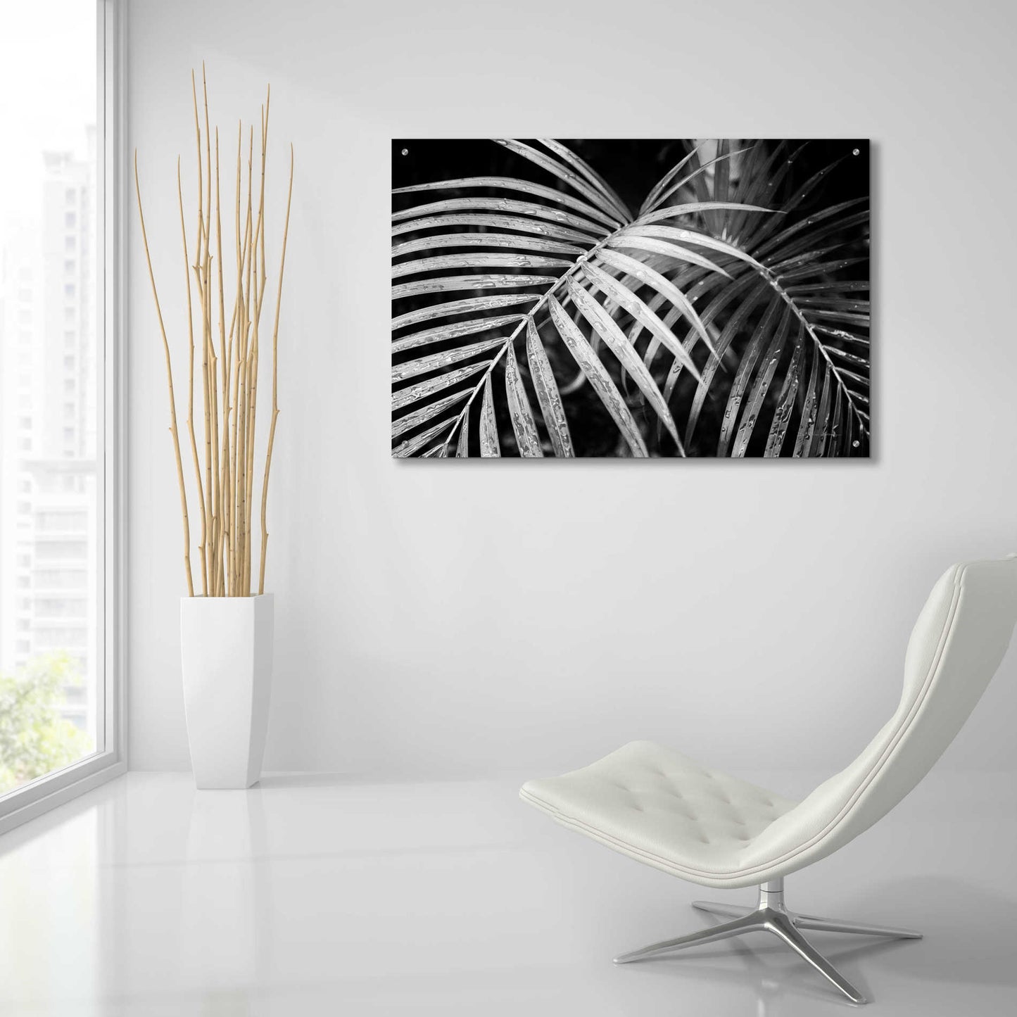 Epic Art 'Palm Fronds' by Debra Van Swearingen, Acrylic Glass Wall Art,36x24