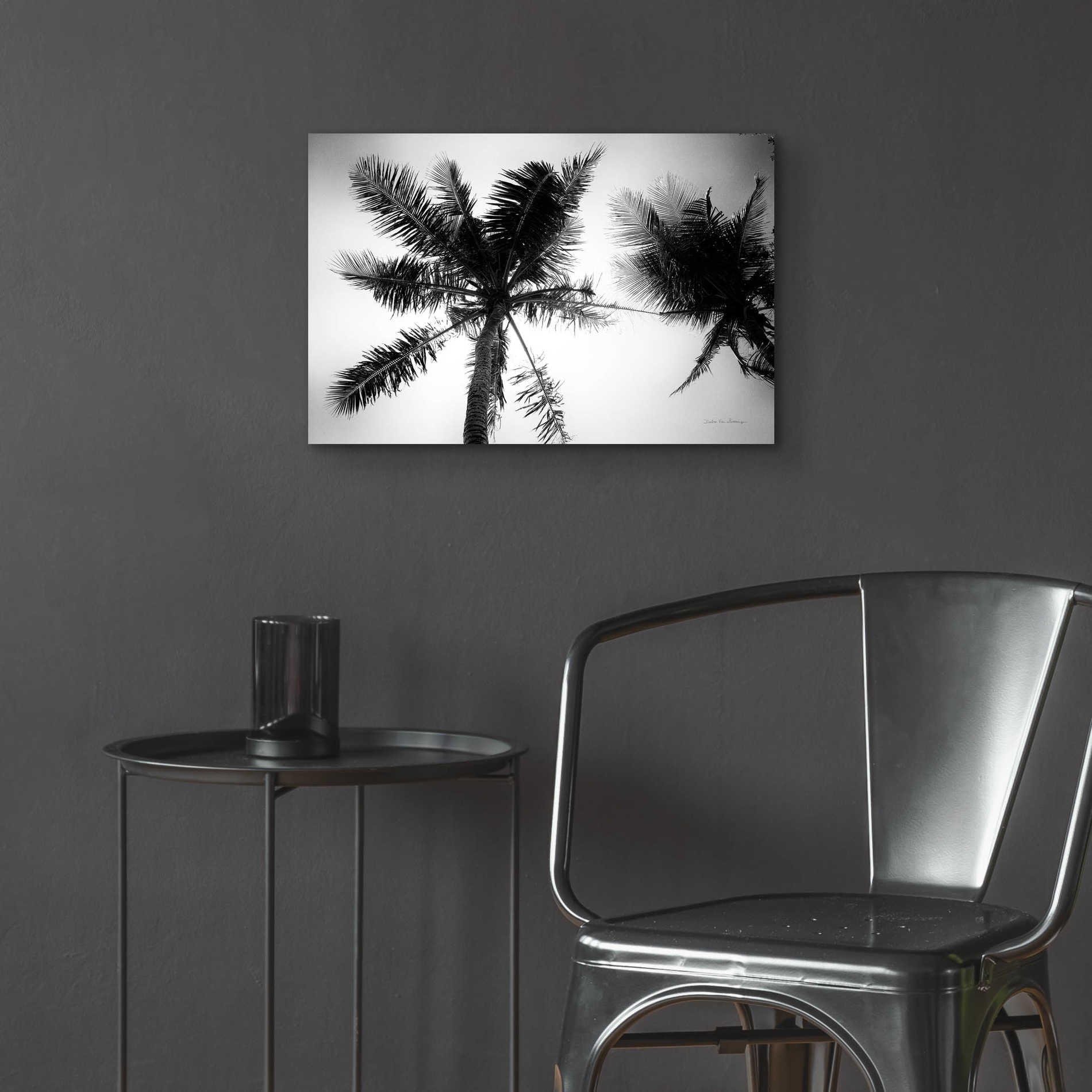 Epic Art 'Palm Tree Looking Up II' by Debra Van Swearingen, Acrylic Glass Wall Art,24x16