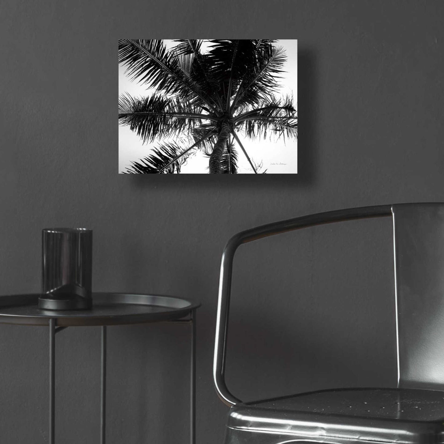 Epic Art 'Palm Tree Looking Up III' by Debra Van Swearingen, Acrylic Glass Wall Art,16x12