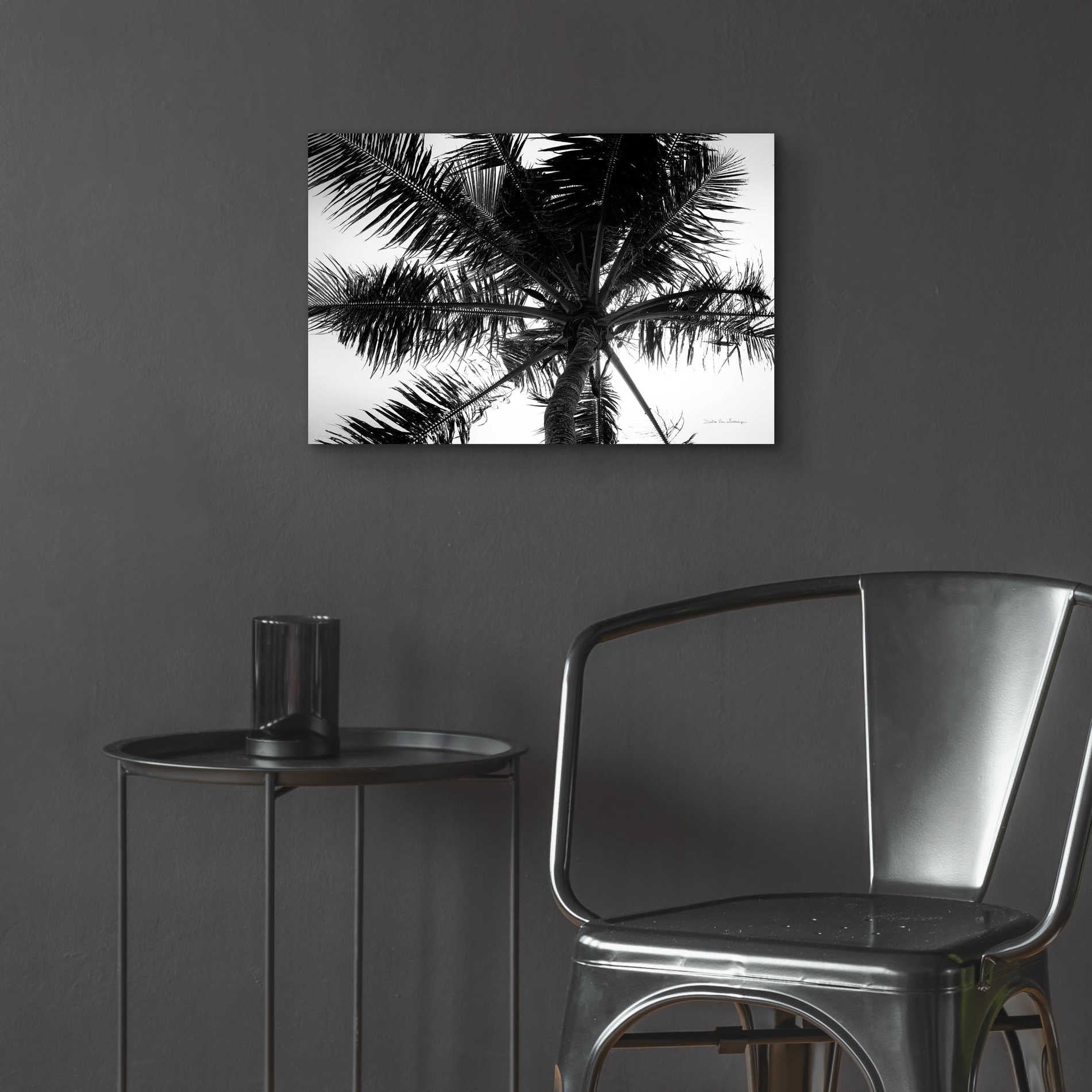 Epic Art 'Palm Tree Looking Up III' by Debra Van Swearingen, Acrylic Glass Wall Art,24x16