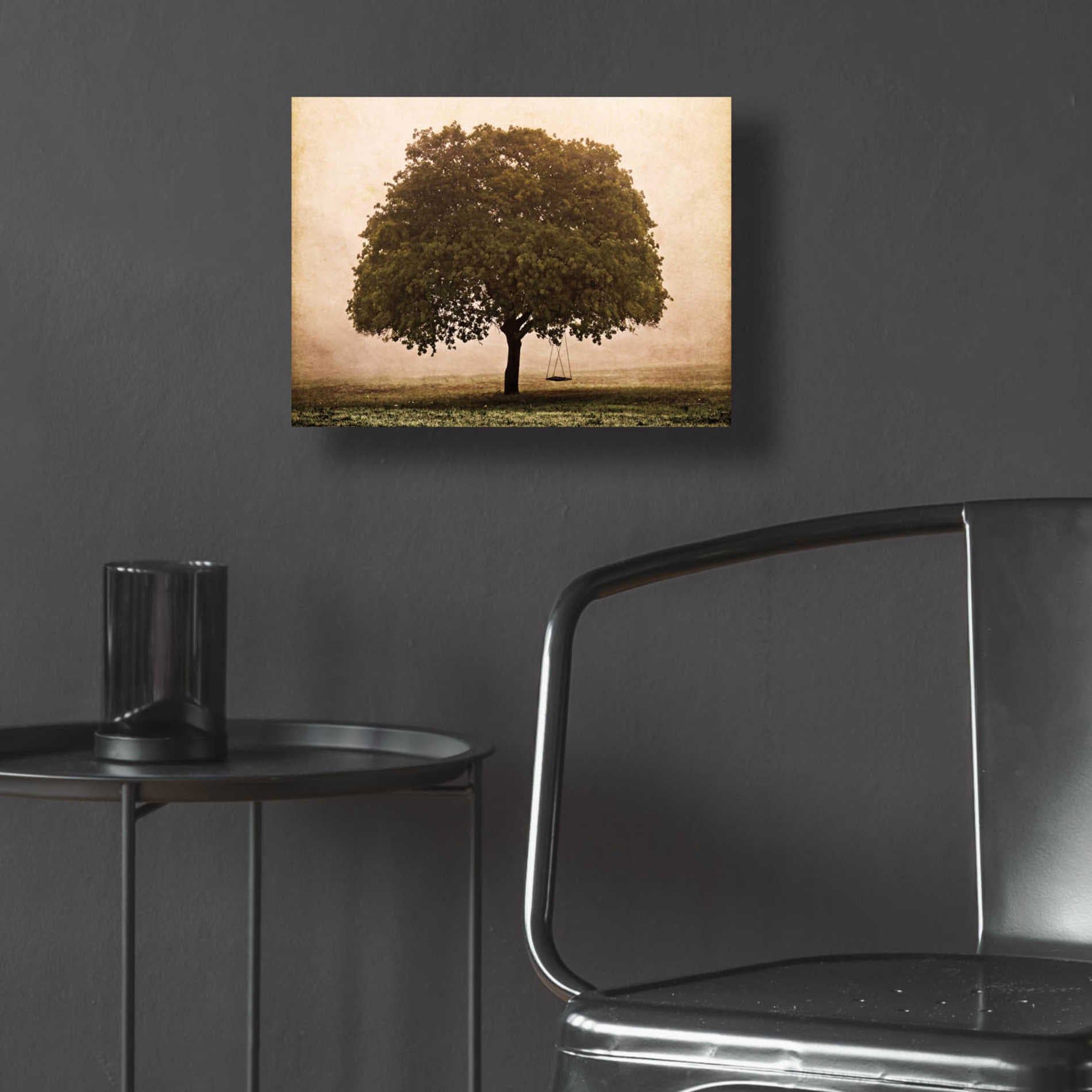 Epic Art 'The Hopeful Oak' by Debra Van Swearingen, Acrylic Glass Wall Art,16x12