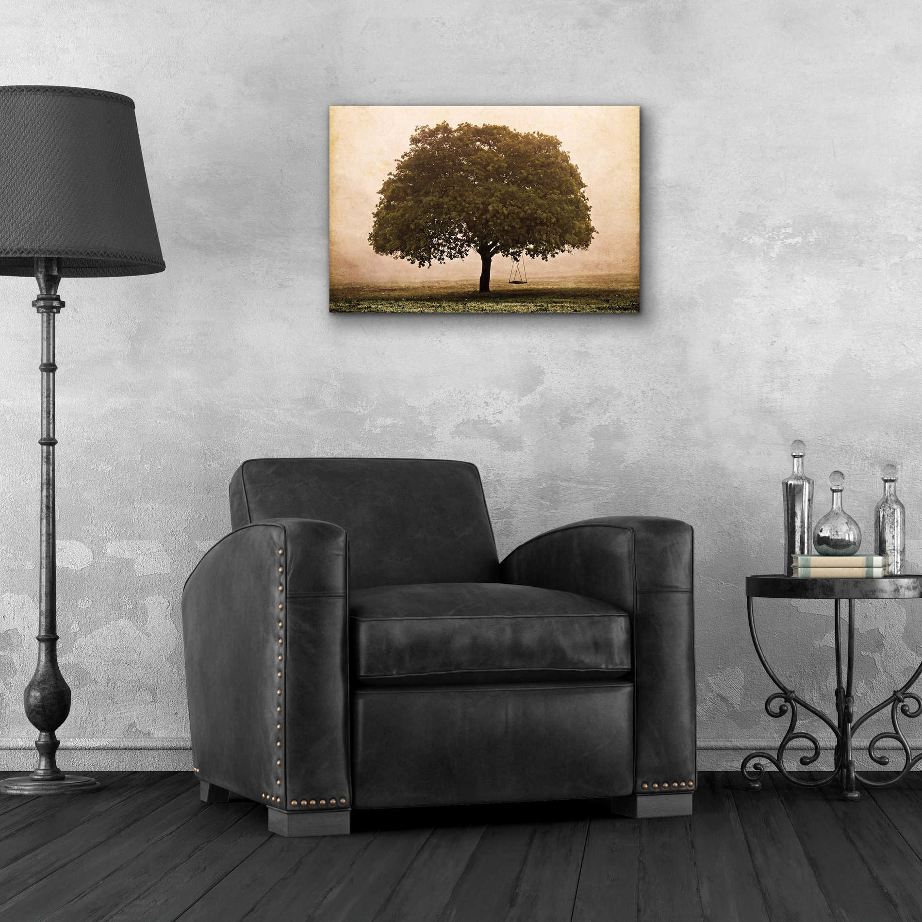 Epic Art 'The Hopeful Oak' by Debra Van Swearingen, Acrylic Glass Wall Art,24x16